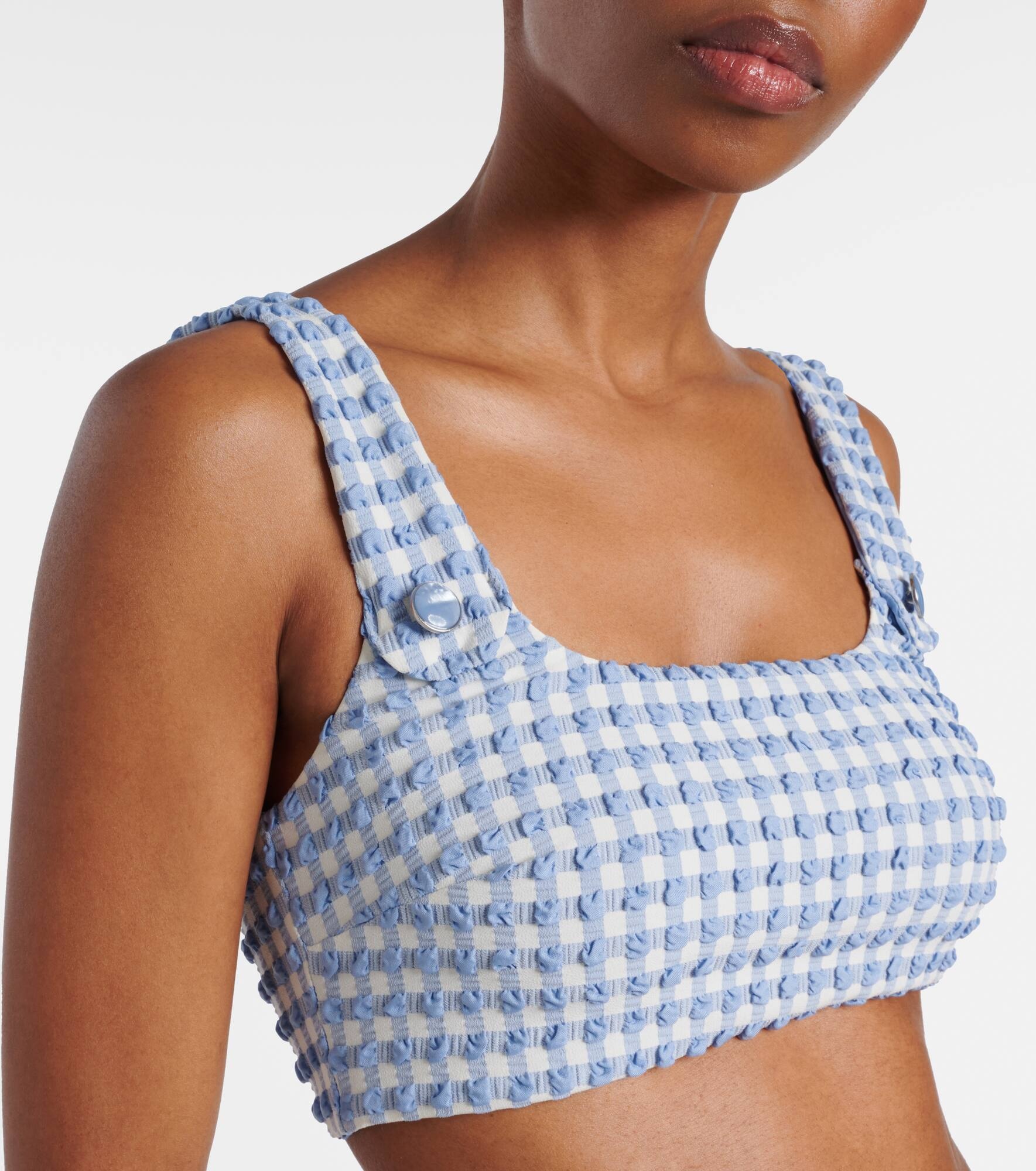 Ainsley gingham bikini top - 4