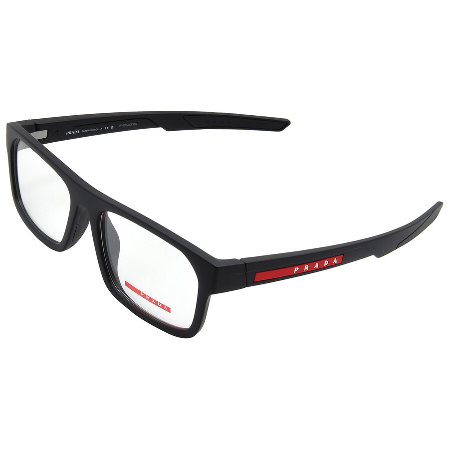 Prada Linea Rossa Demo Rectangular Men's Eyeglasses PS 08OV DG01O1 57 - 4