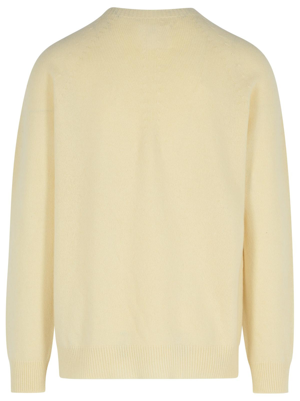 Jil Sander Ivory Virgin Wool Blend Sweater Men - 3