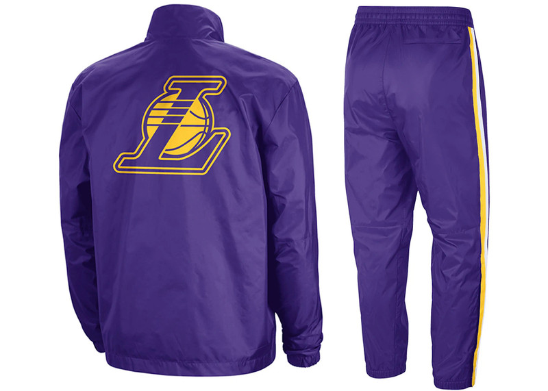 Nike Nike NBA Los Angeles Lakers Courtside Tracksuit Purple/Amarillo/White outlook
