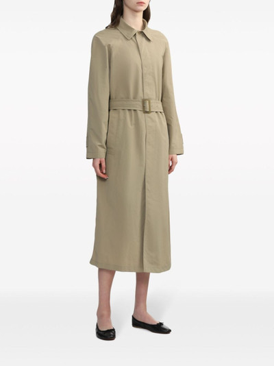 A.P.C. pointed-collar belted trench coat outlook