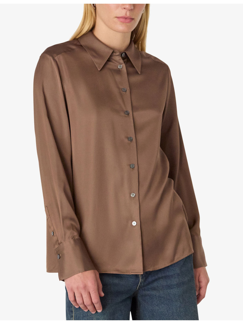 Metallic Long-Sleeve Woven Shirt 3
