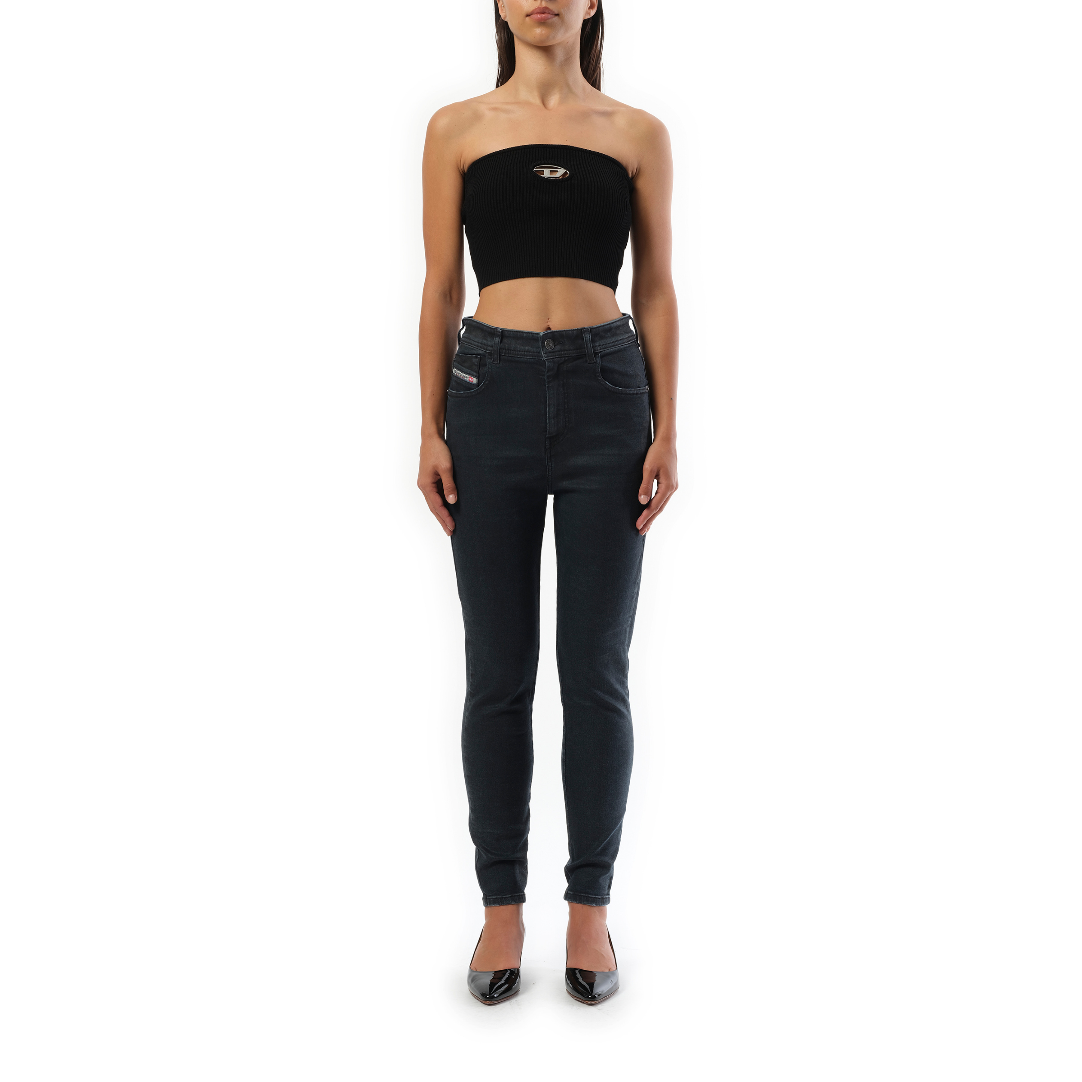 1984 Slandy High Jeans in Washed Black - 5