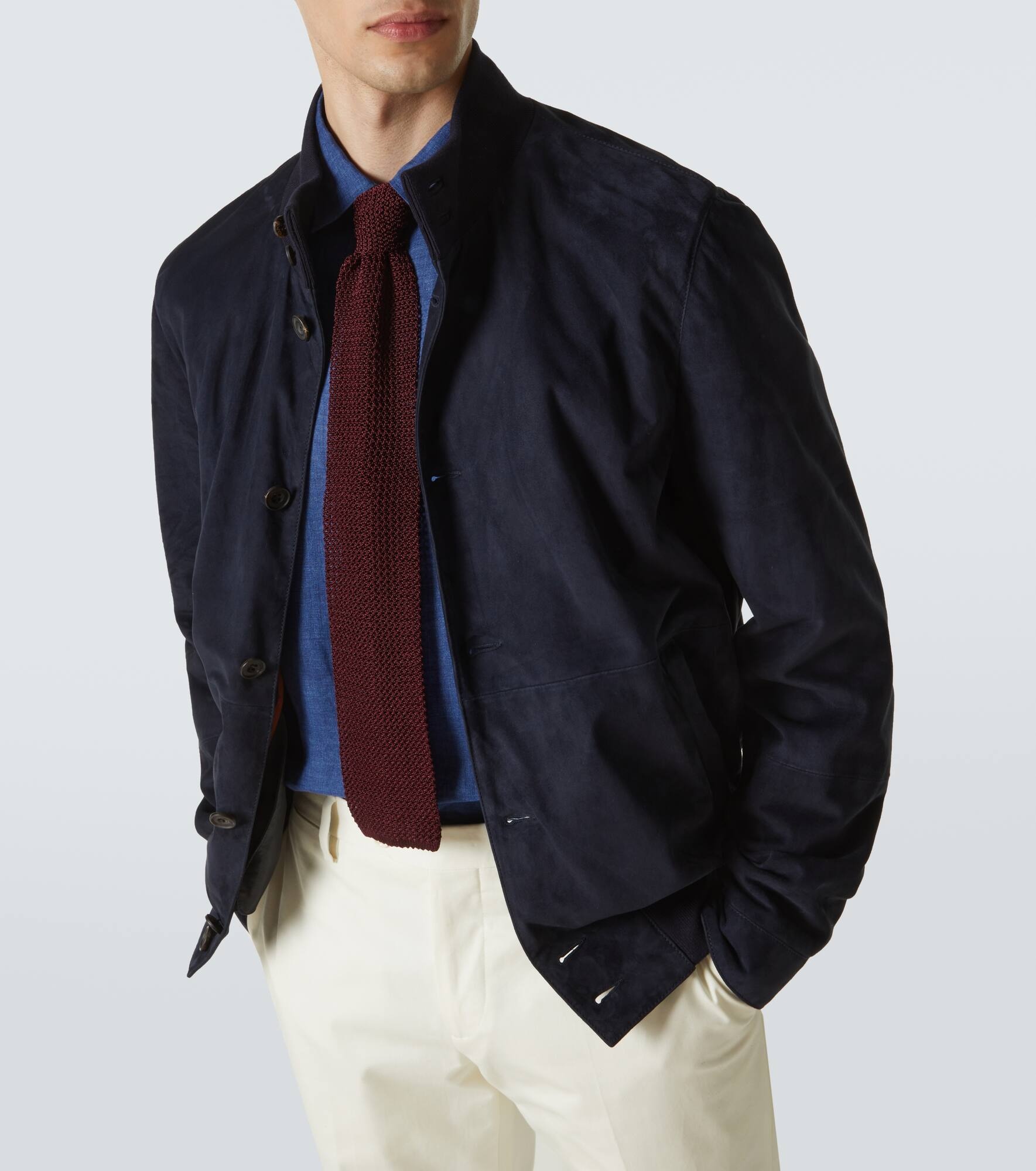 Suede bomber jacket - 5