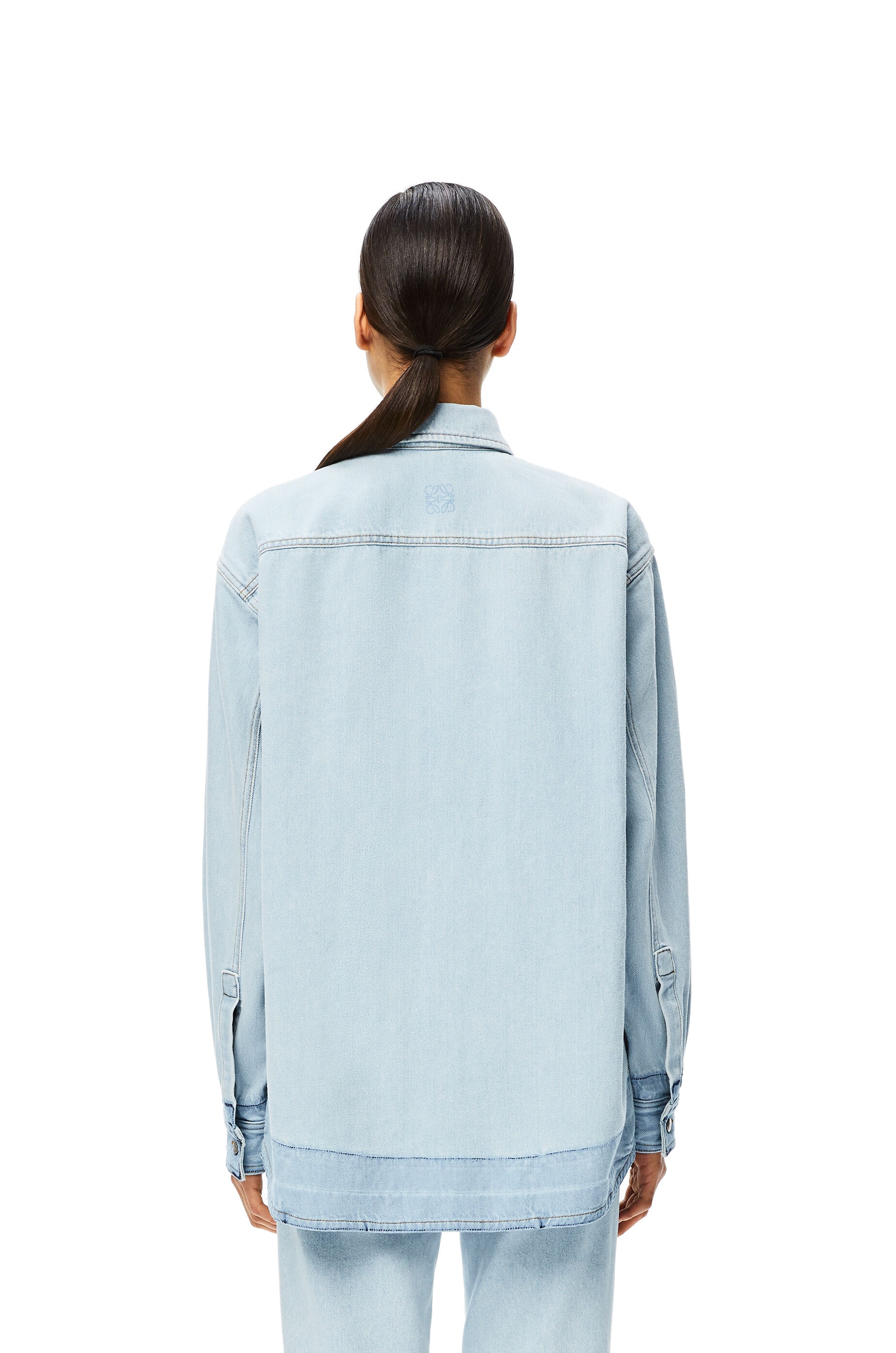 Oversize shirt in denim - 4