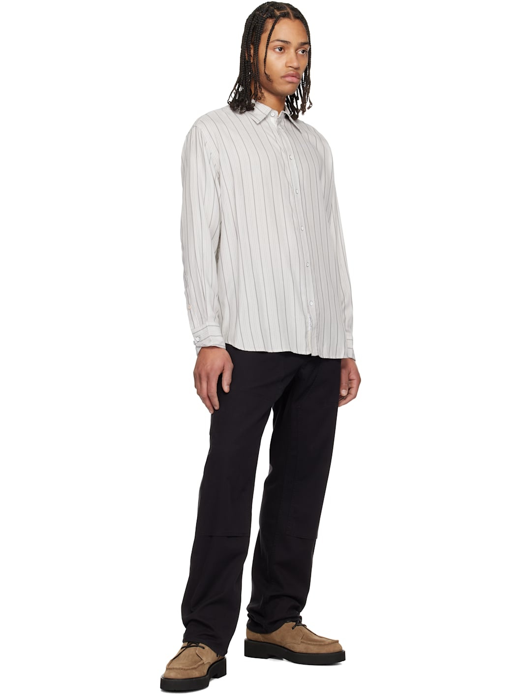 Off-White Matthew Striped Shirt - 4