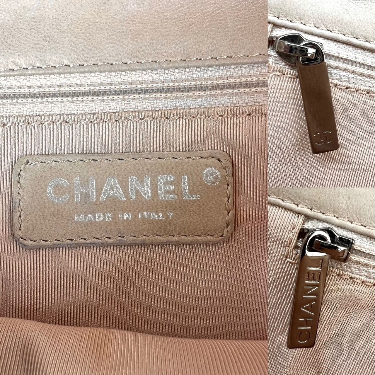 Chanel Lambskin Quilted Pile Ou Face Flap Beige Clair Shoulder Bag - 3