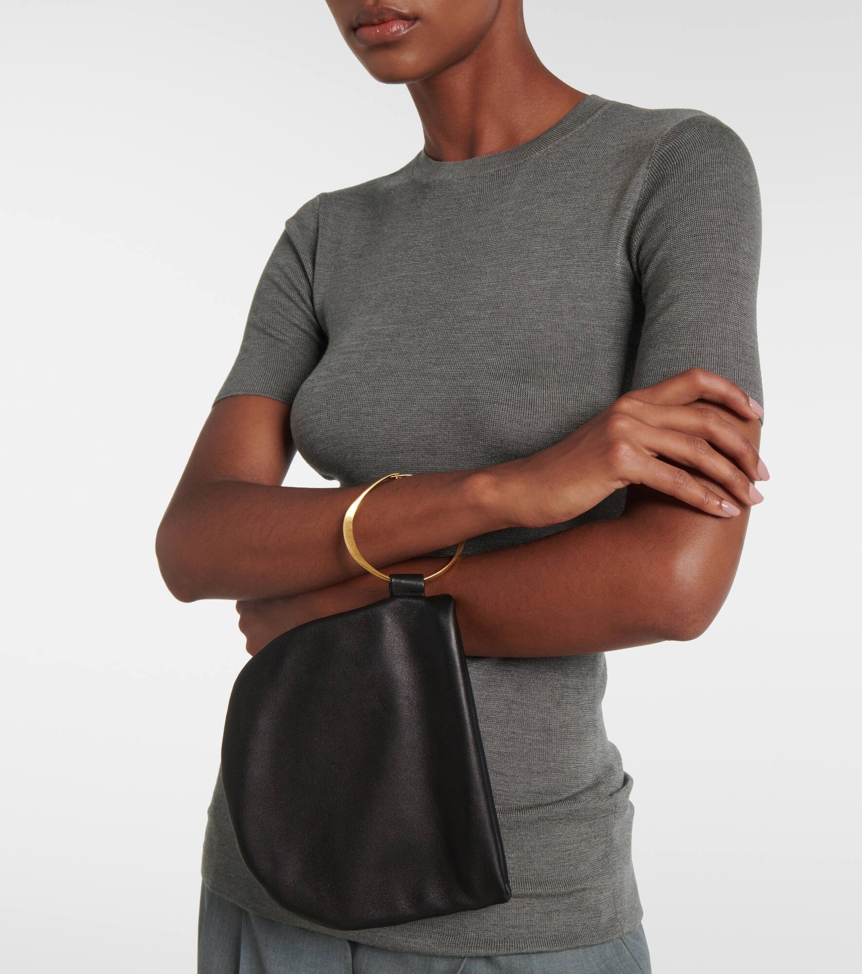 Geo leather clutch - 2