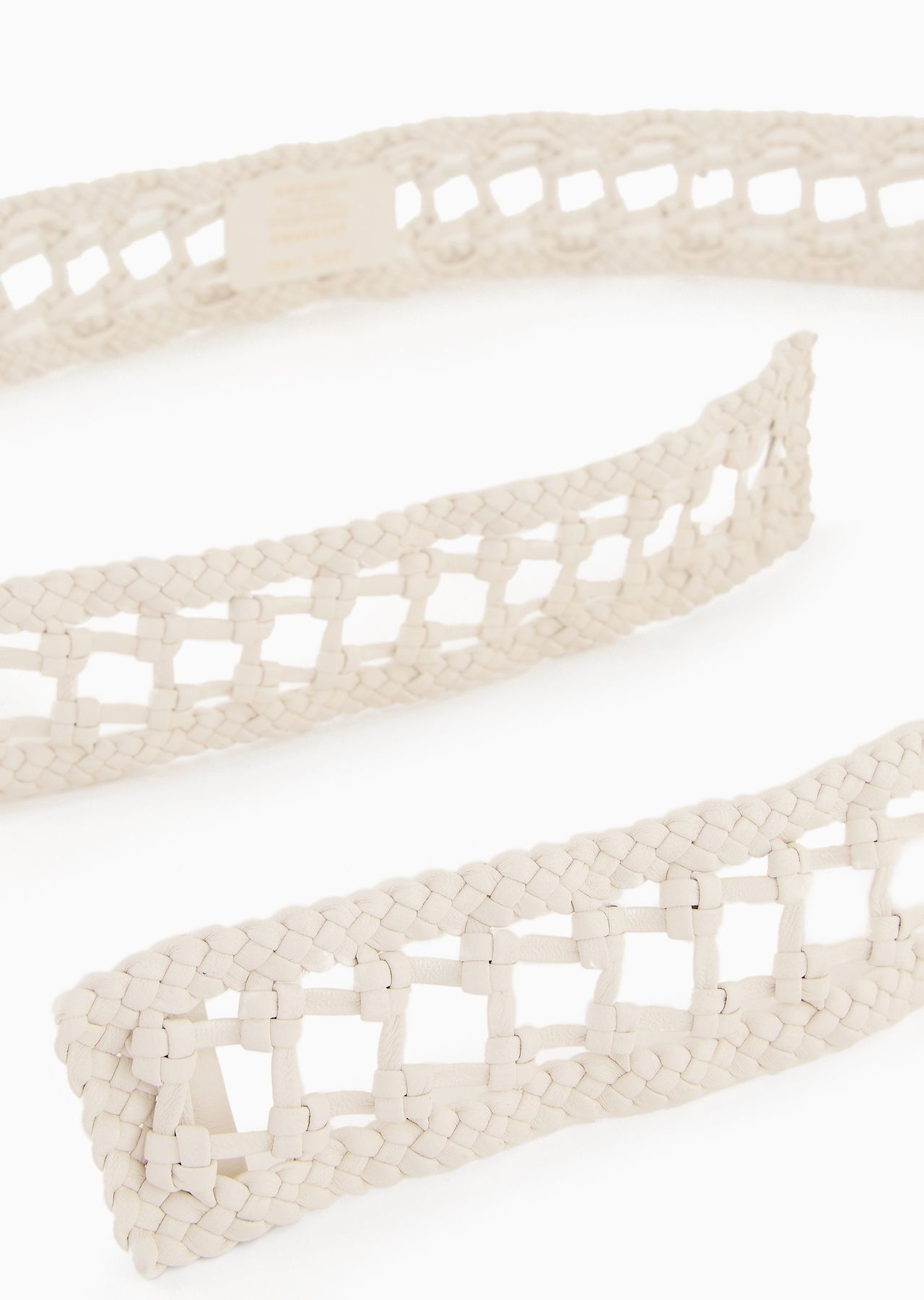 Woven leather belt - 2
