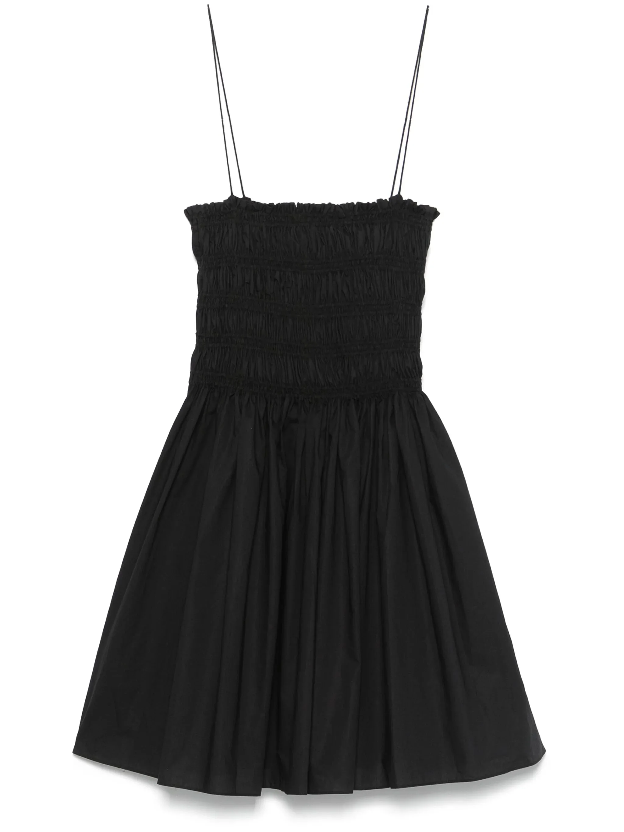 shirred mini dress - 1