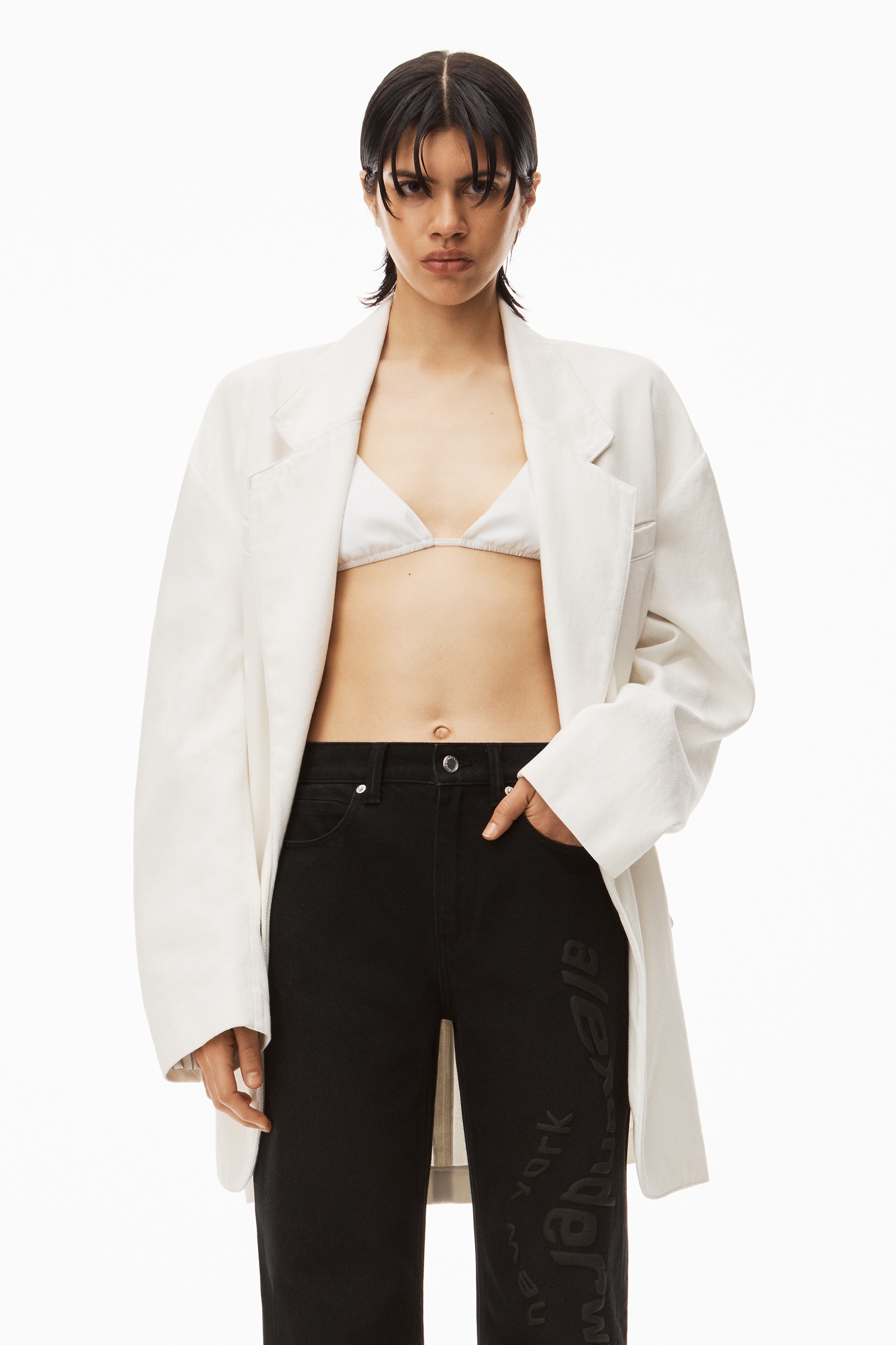 PUFF LOGO EZ - STRAIGHT LEG JEAN IN DENIM - 6