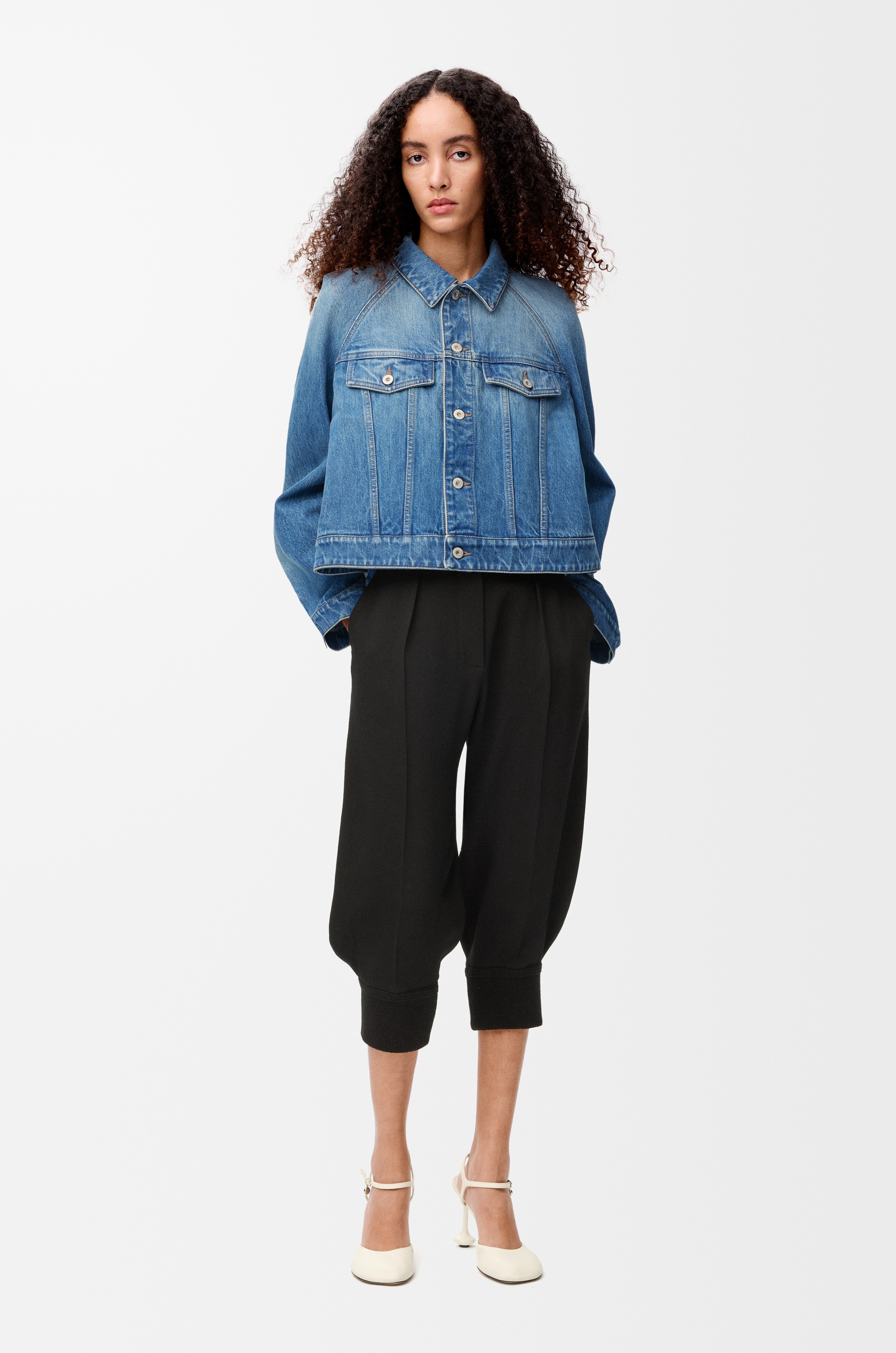 Trapeze jacket in denim - 2