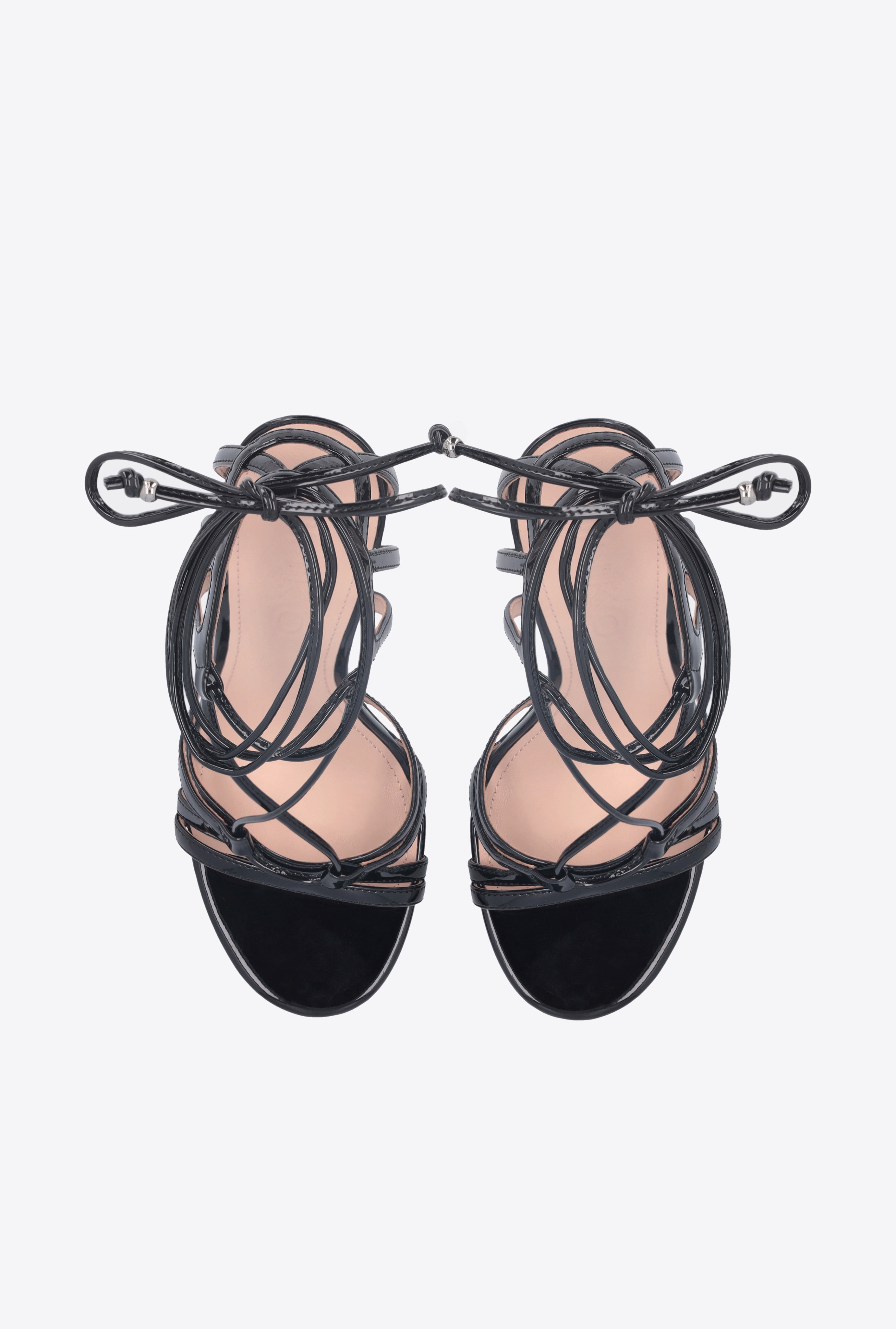 LAMINATED MIRROR-EFFECT SANDALS - 8