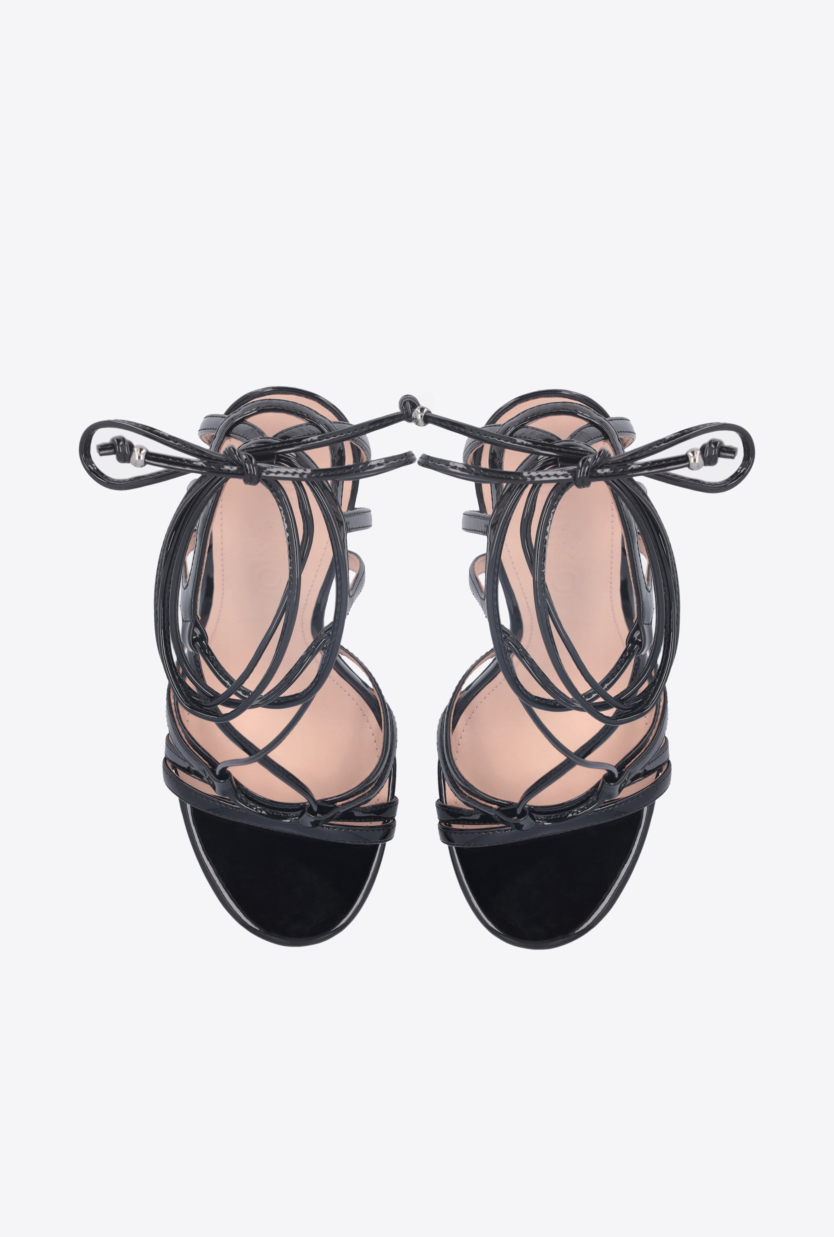 LAMINATED MIRROR-EFFECT SANDALS - 8