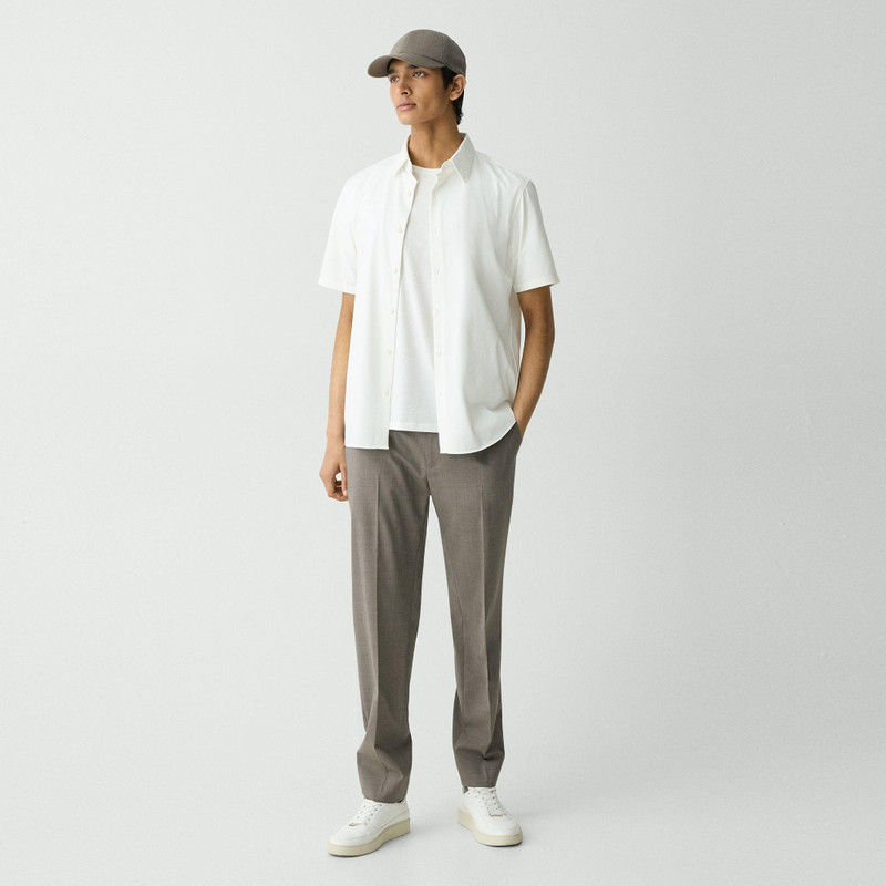 Theory Irving Short-Sleeve Shirt in Structure Knit outlook
