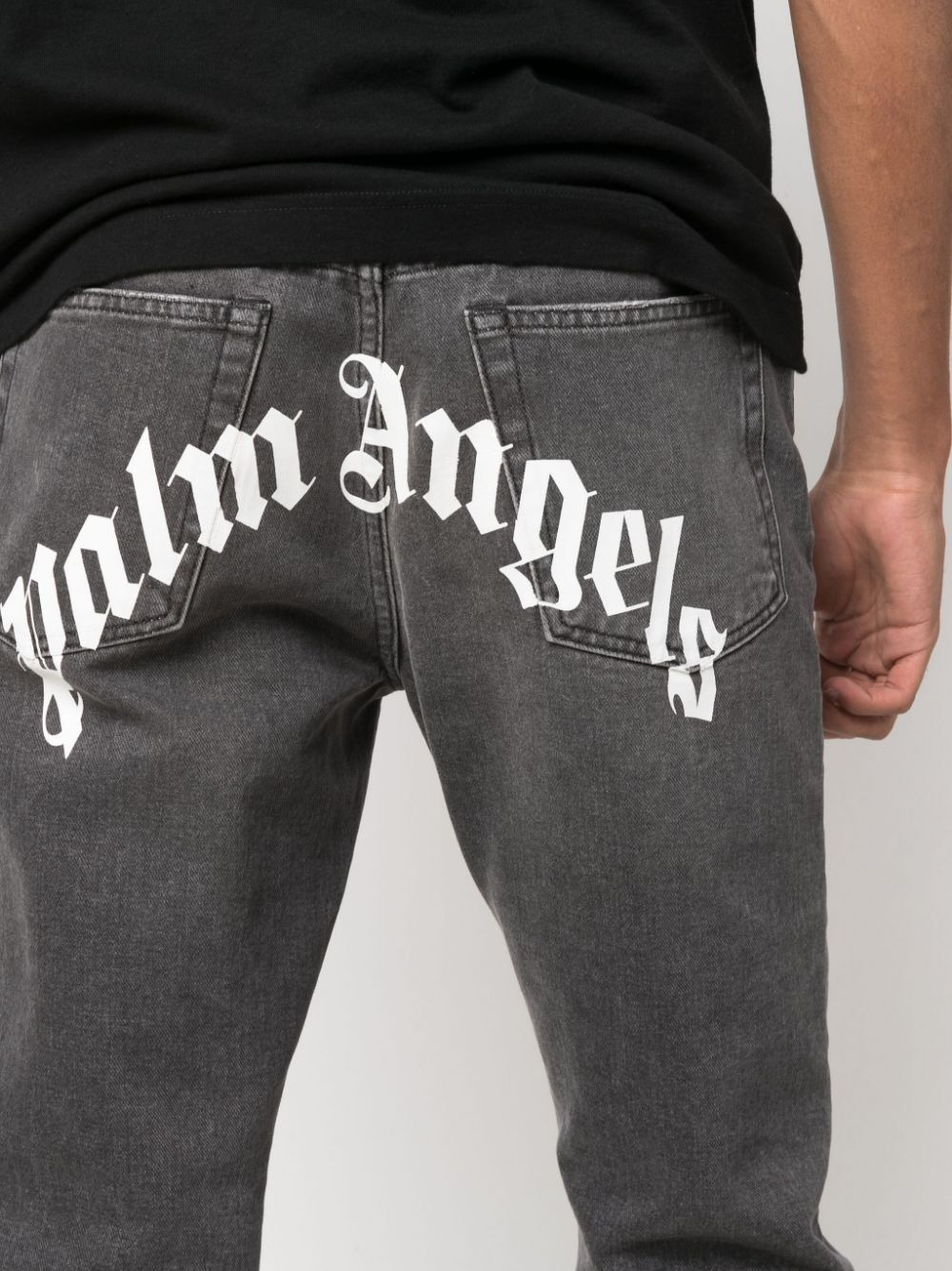 Palm Angels Jeans Black - 4