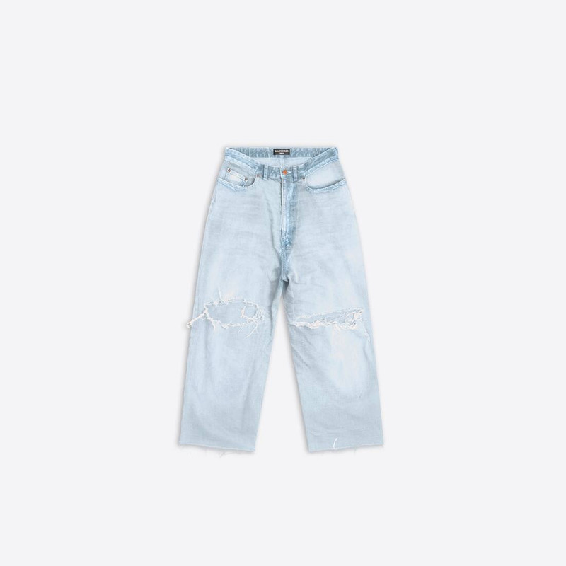 Men's Destroyed Skater Jeans in Blue 1