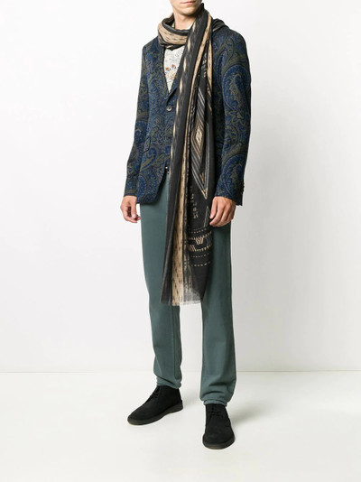 Etro printed cashmere scarf outlook