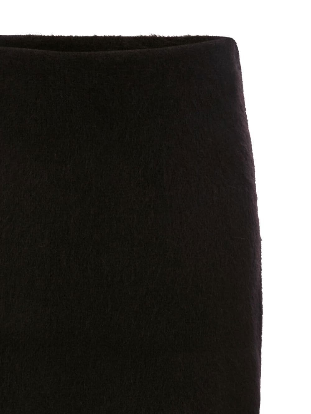slit-detail knitted pencil skirt - 5