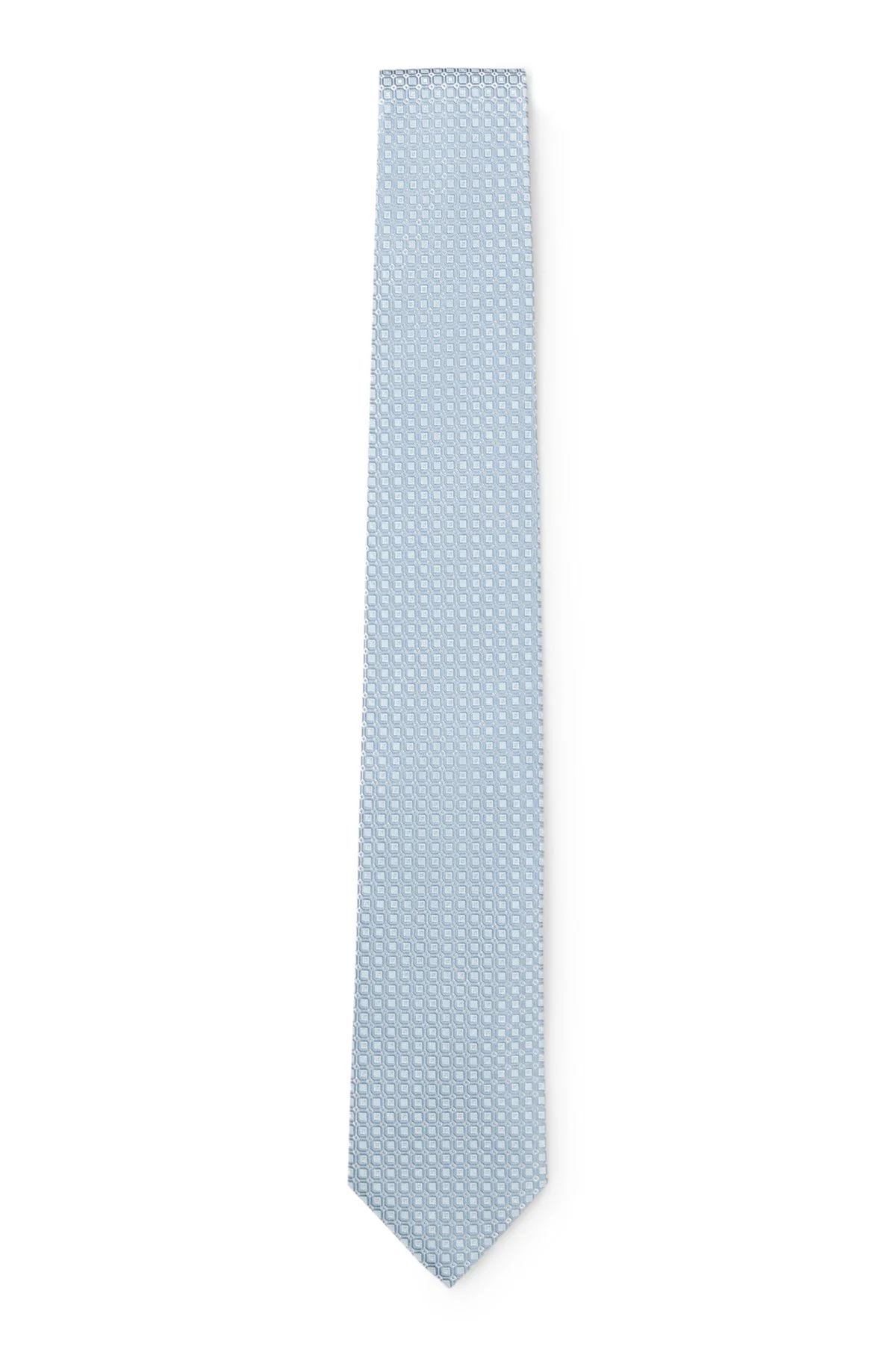 JACQUARD-PATTERN TIE IN A SILK BLEND - 1