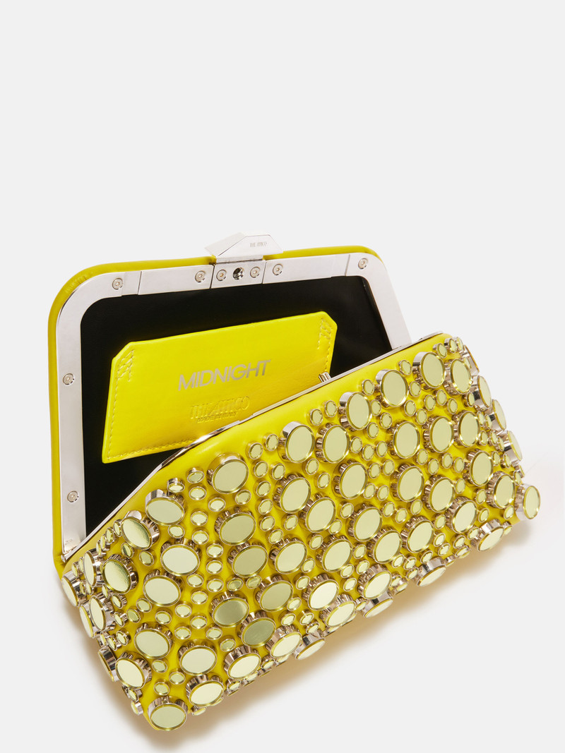 THE ATTICO ''MIDNIGHT'' SUNFLOWER MINI CLUTCH outlook