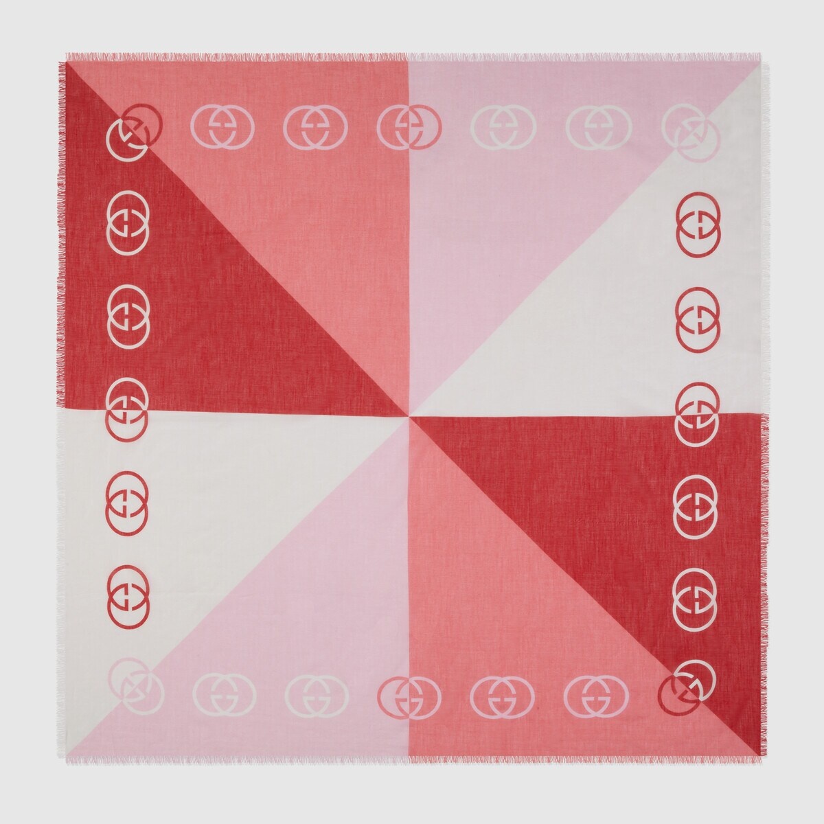 Interlocking G cotton cashmere shawl - 1