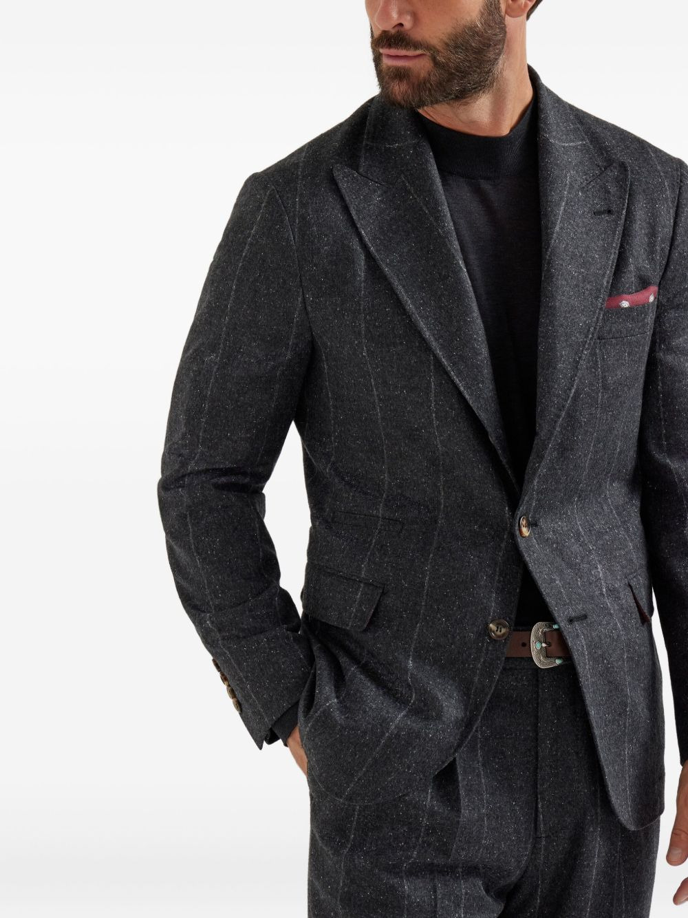 pinstripe blazer - 3