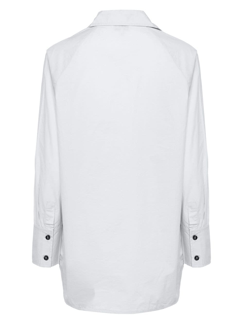 bow-detailing cotton shirt - 2
