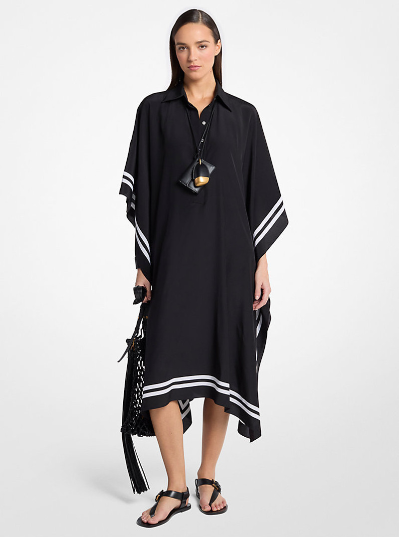 Silk Crepe De Chine Caftan 1