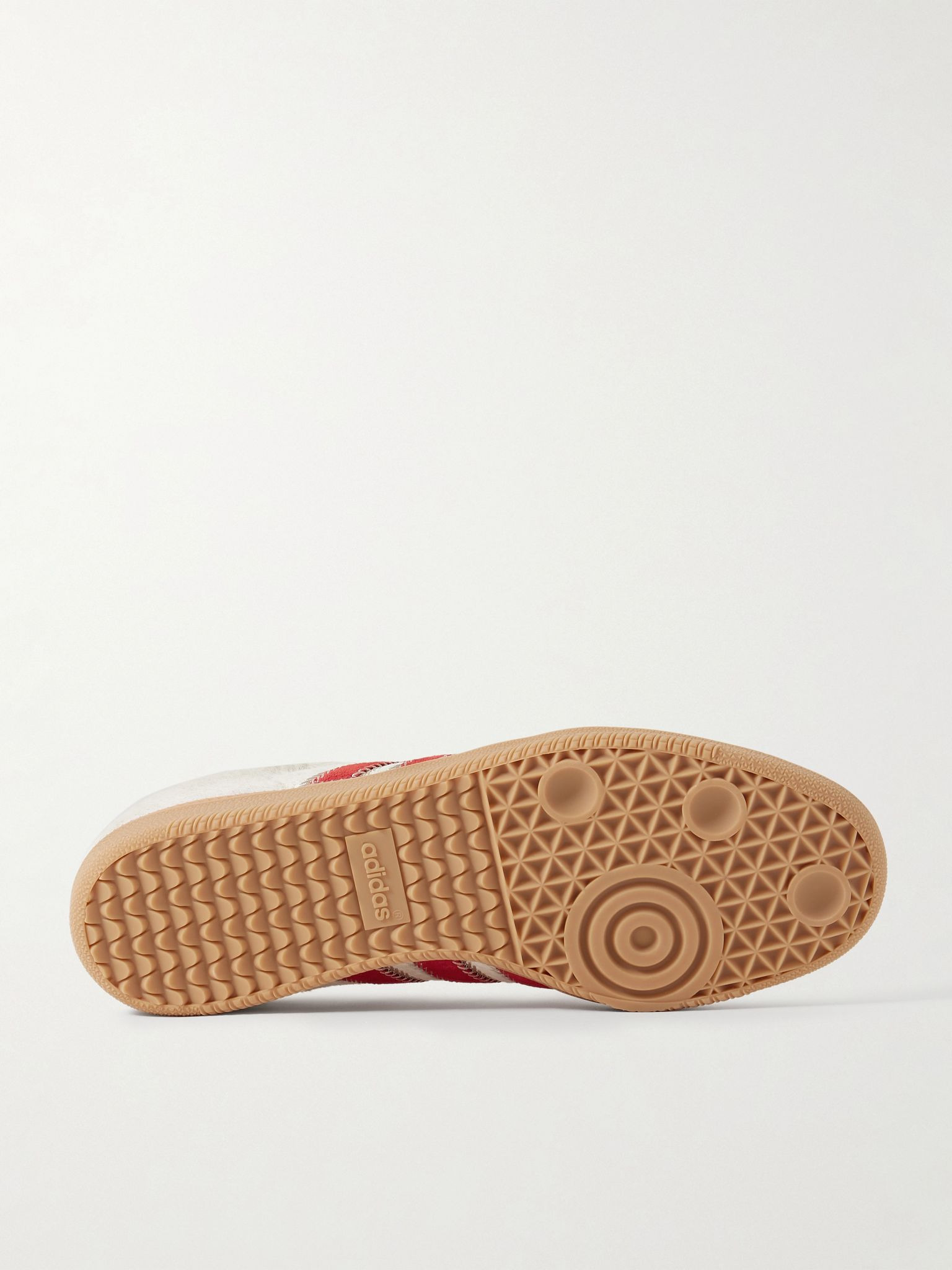 Samba OG Suede-Trimmed Pony Hair Sneakers White - 3