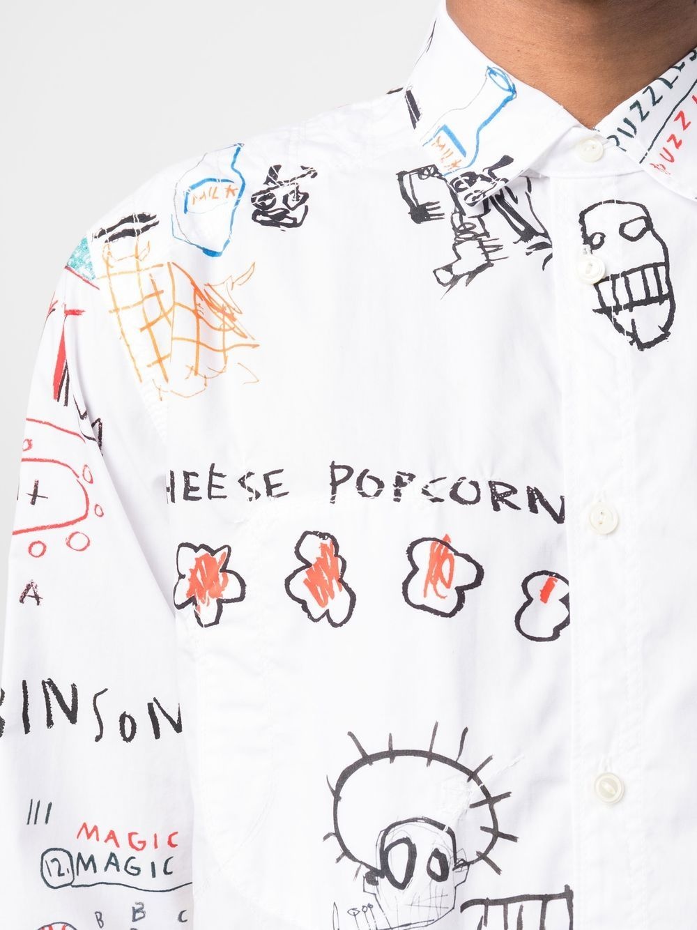 graphic-print long-sleeved shirt - 5