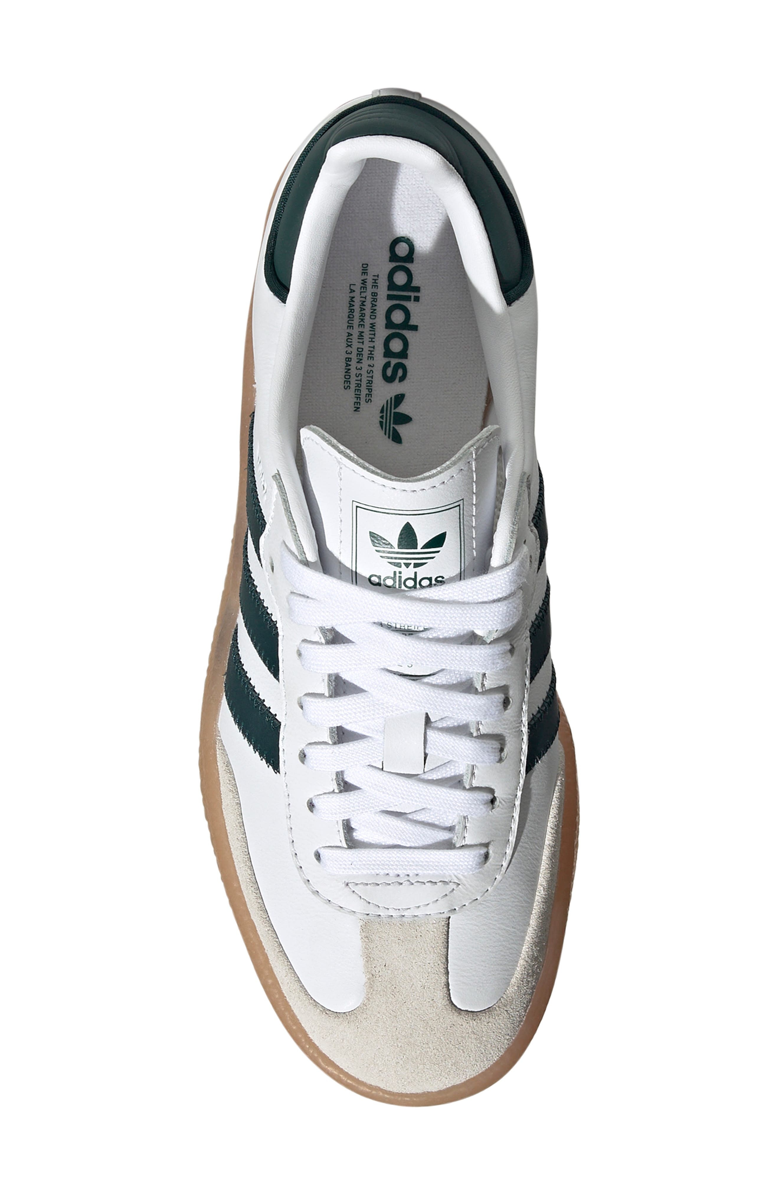 adidas Sambae Sneaker in White/Off White/Aurora Ivy at Nordstrom - 4