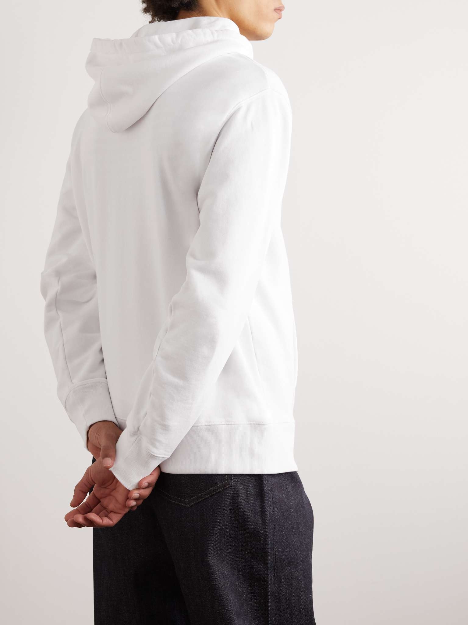 Printed Cotton-Fleece Hoodie - 3