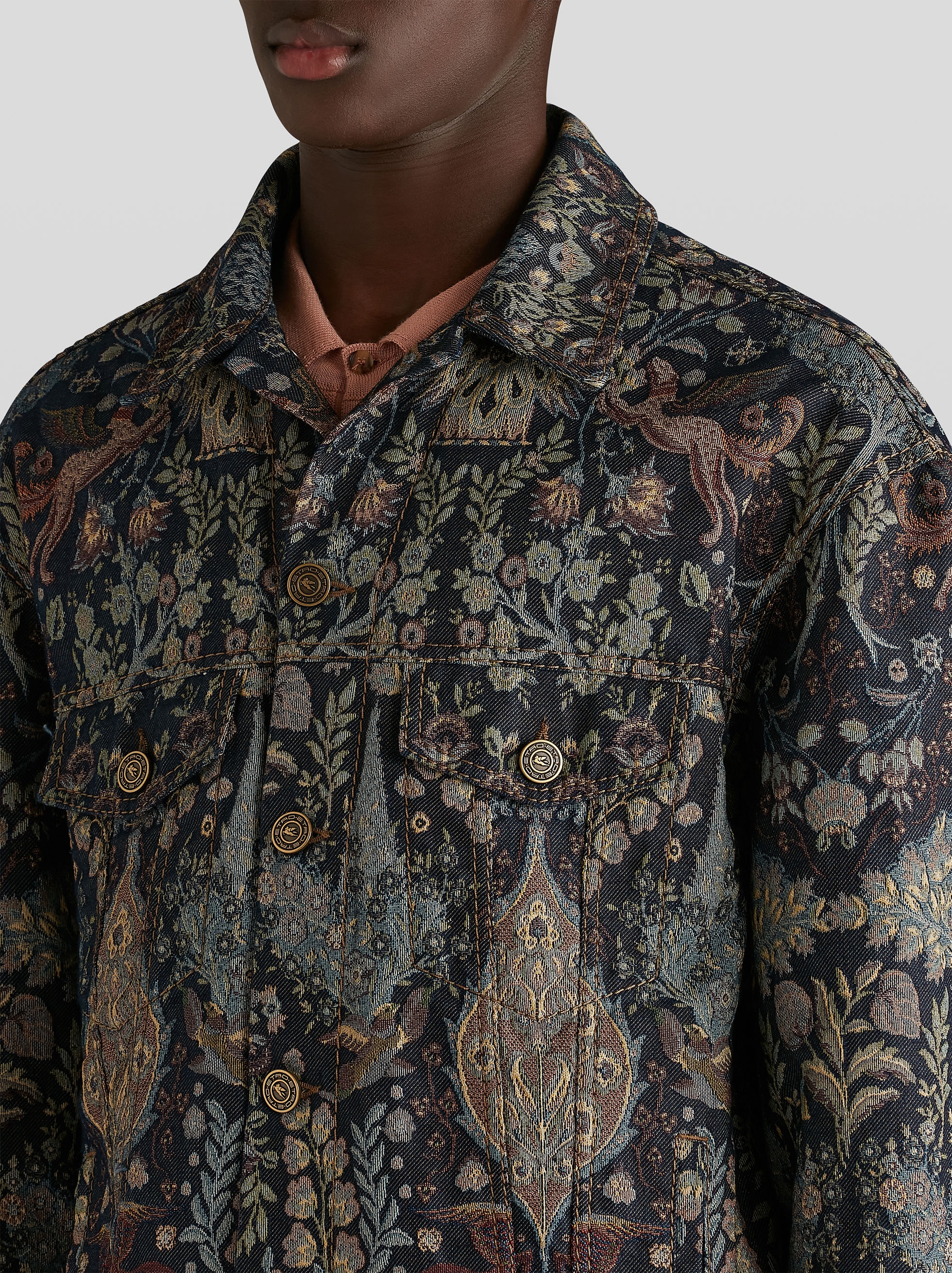 JACQUARD DENIM JACKET - 2