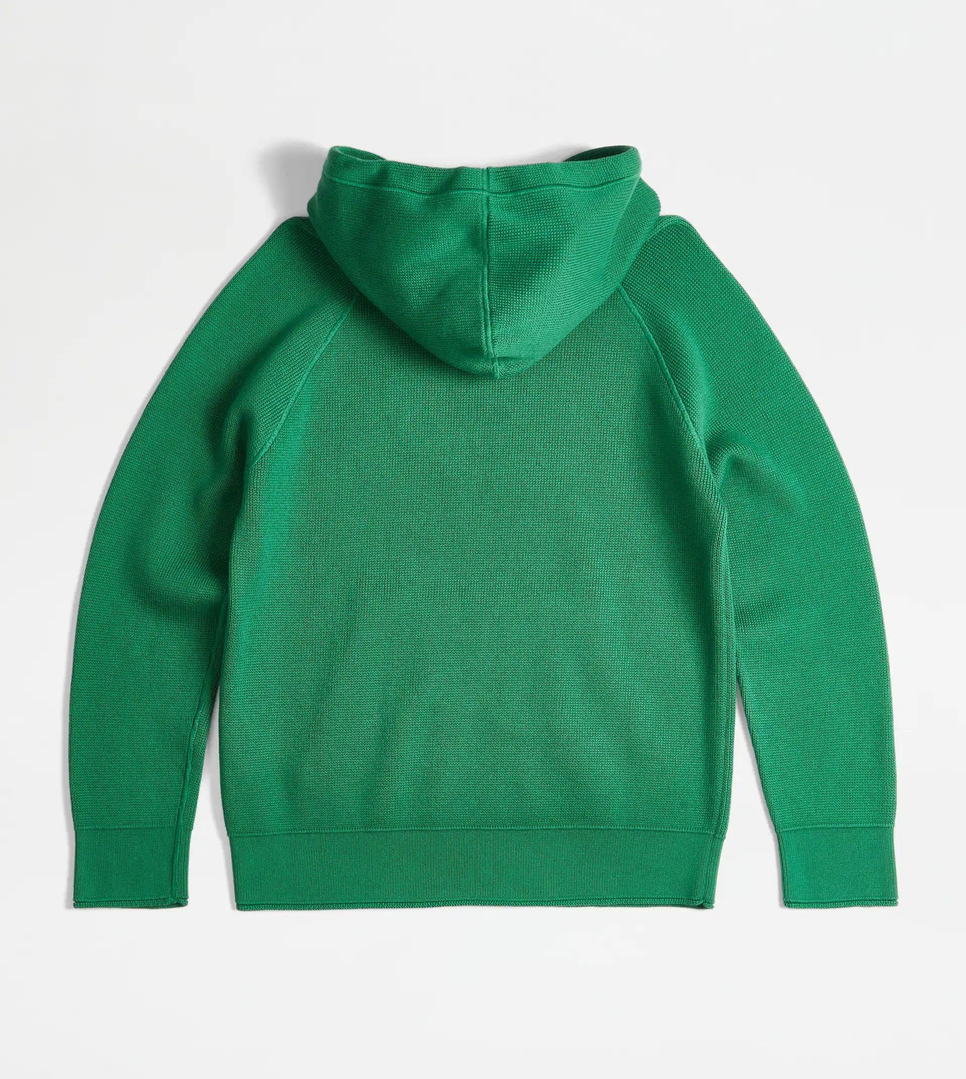 SWEATSHIRT-STYLE JUMPER IN COTTON - GREEN - 8