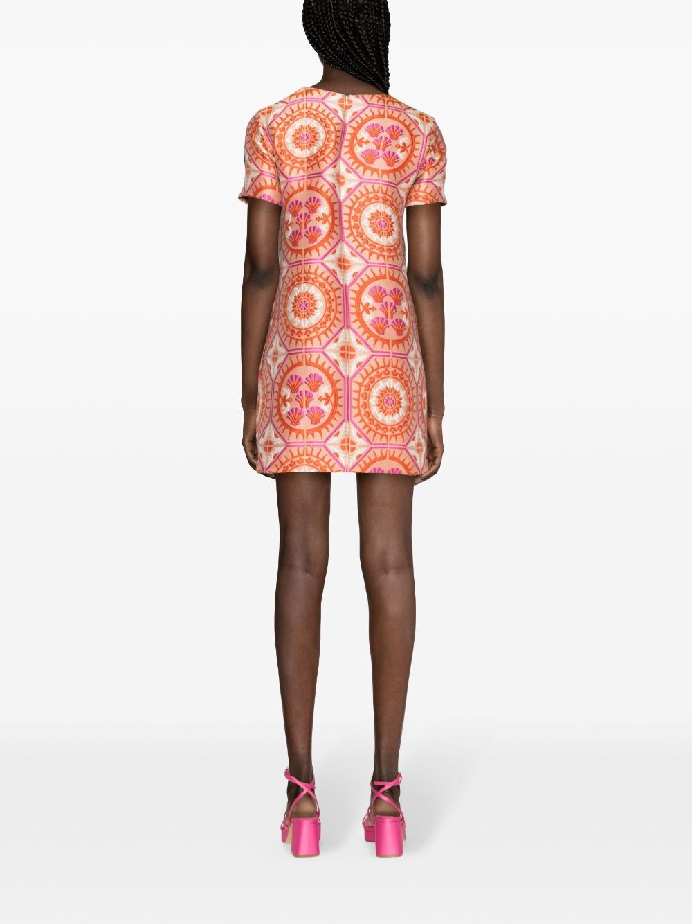 Swing patterned-jacquard minidress - 4
