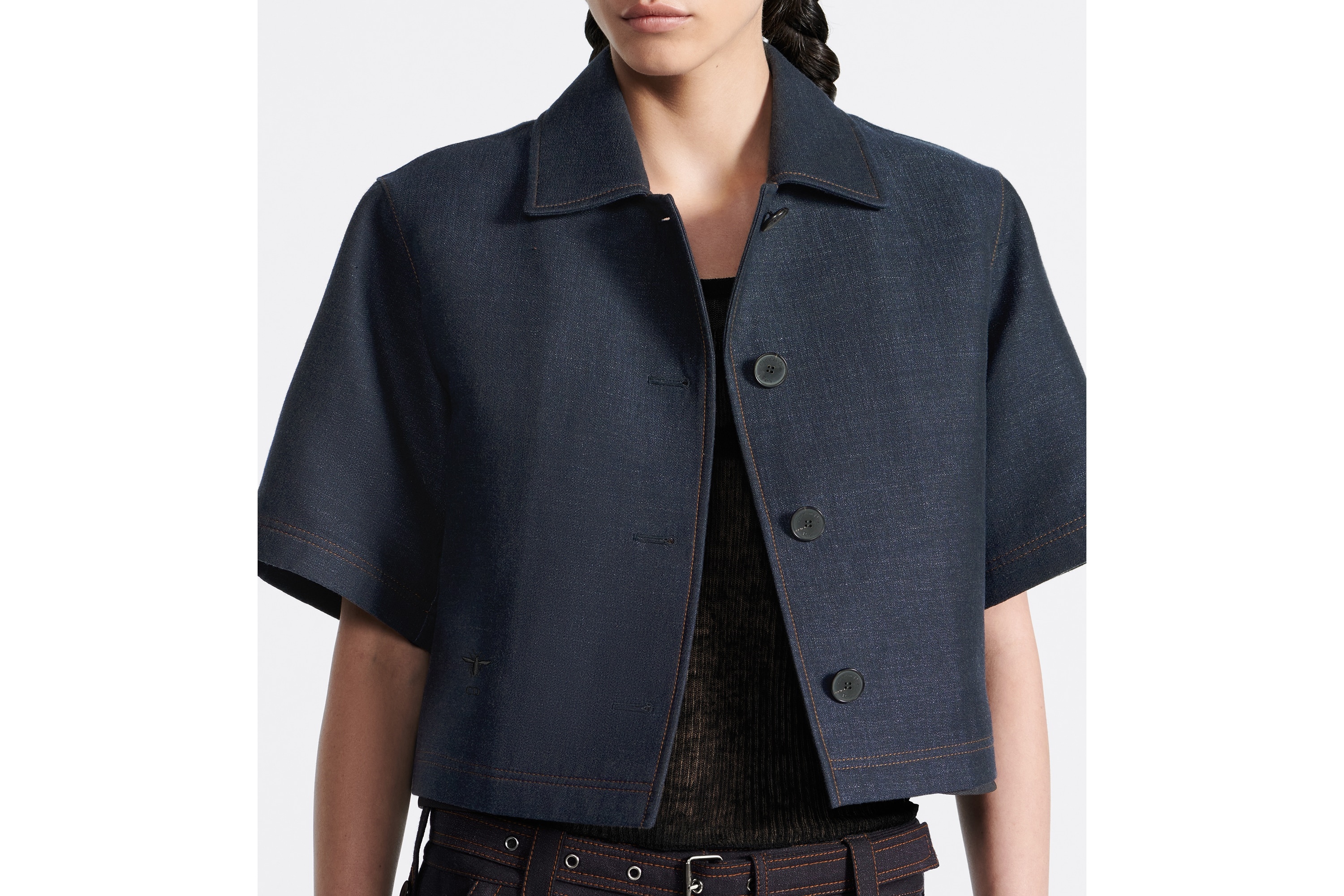 2-in-1 Cropped Peacoat - 11
