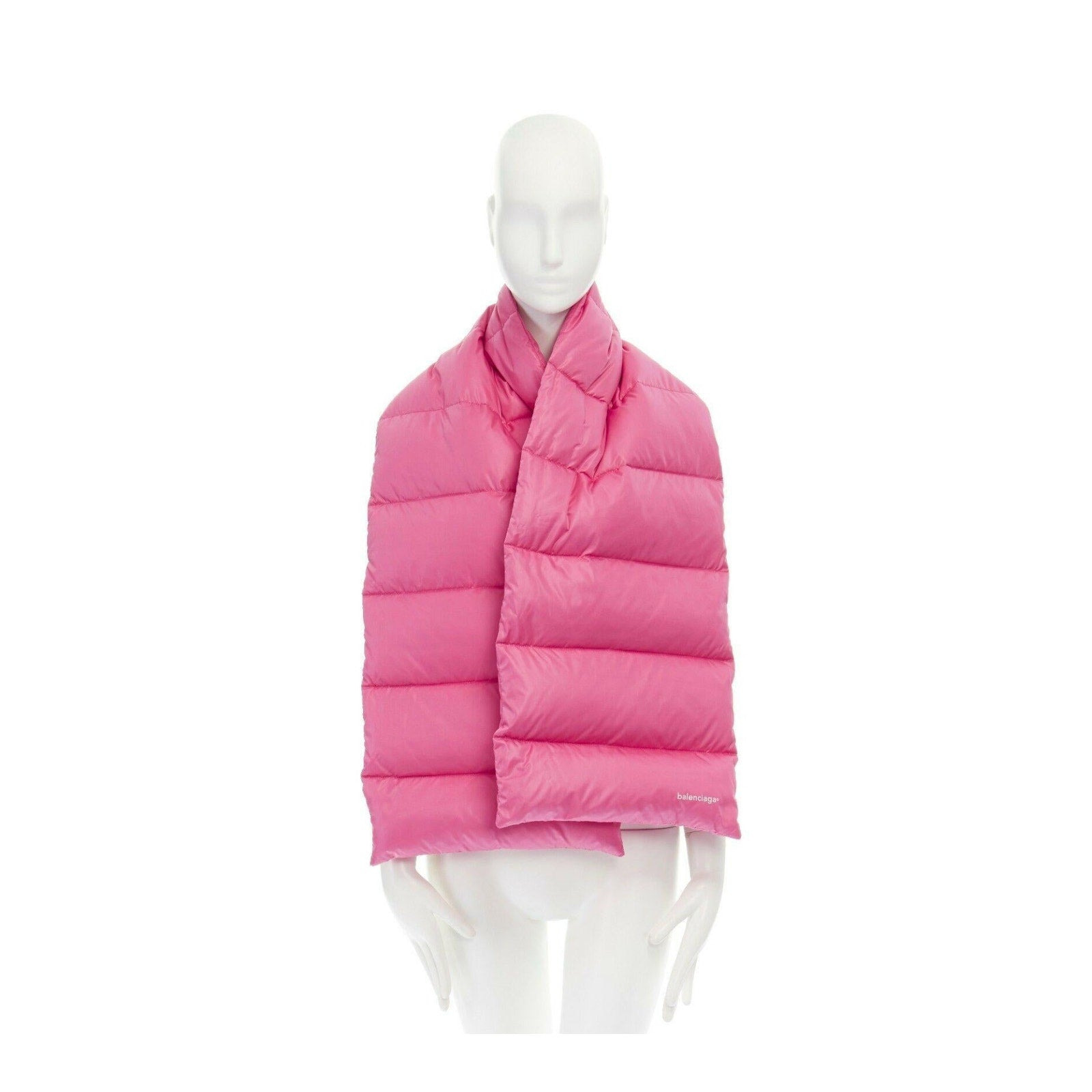 Balenciaga Puffer Down Scarf - Pink - 7