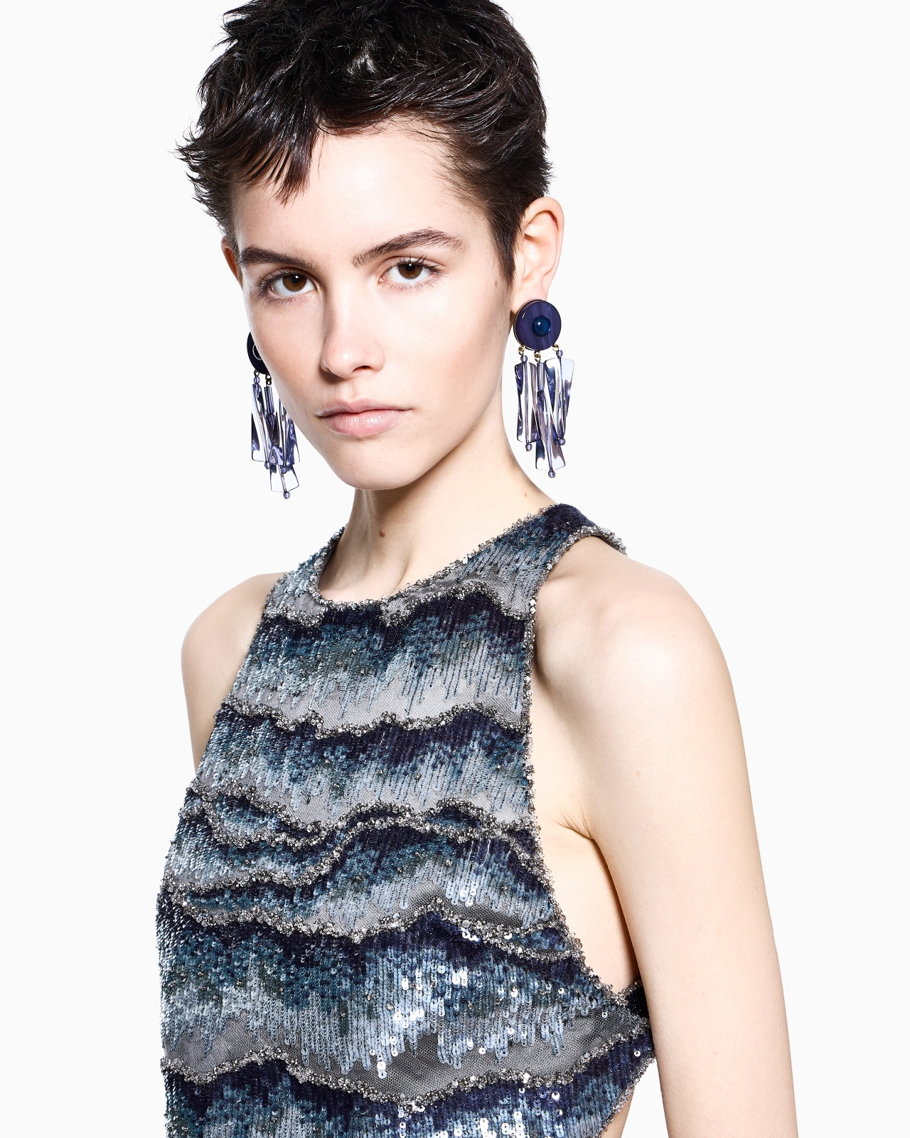 EMBROIDERED SILK TOP - 5