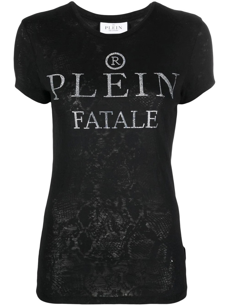logo-embellished cotton T-shirt 1