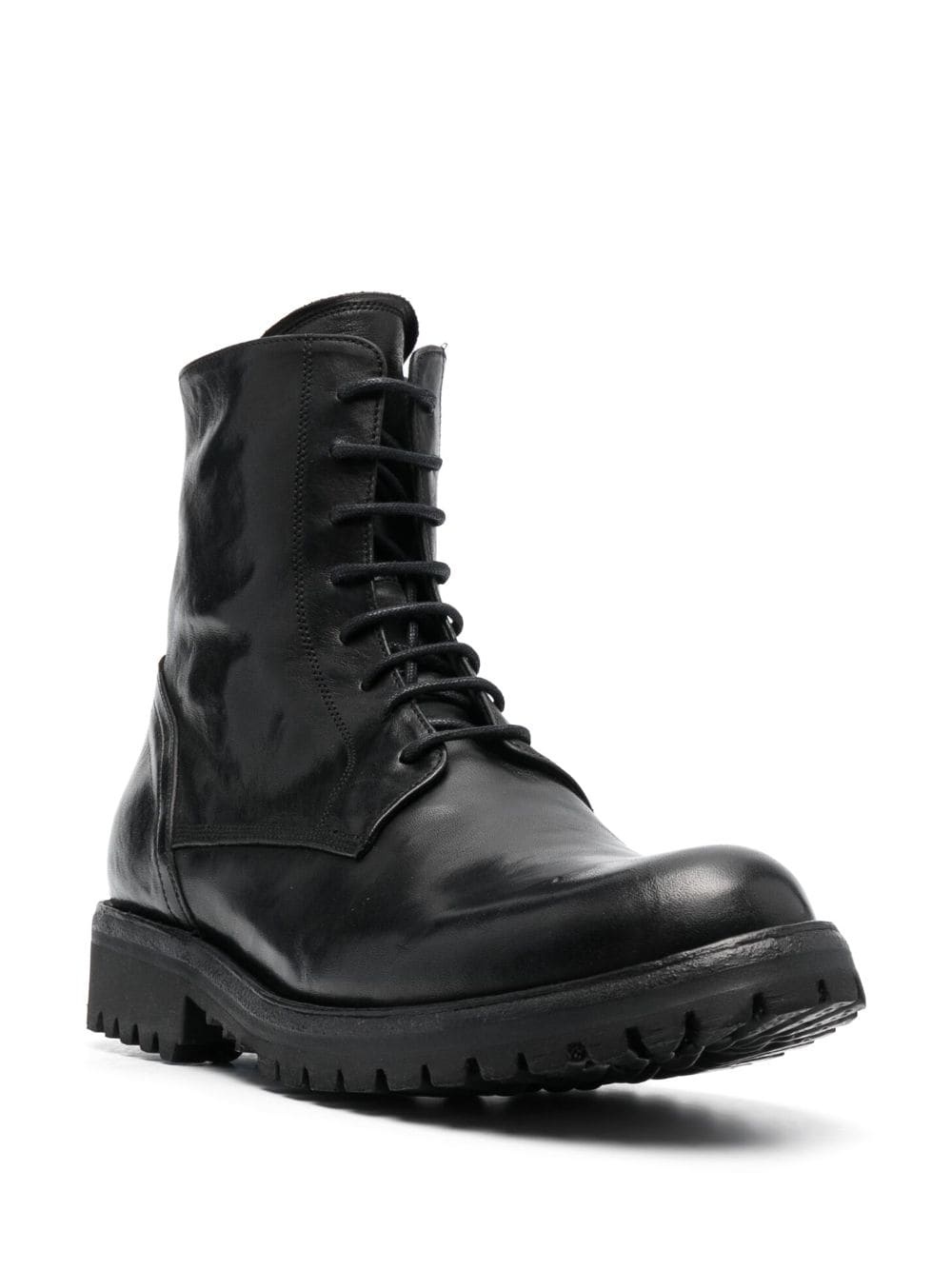 lace-up leather boots - 2