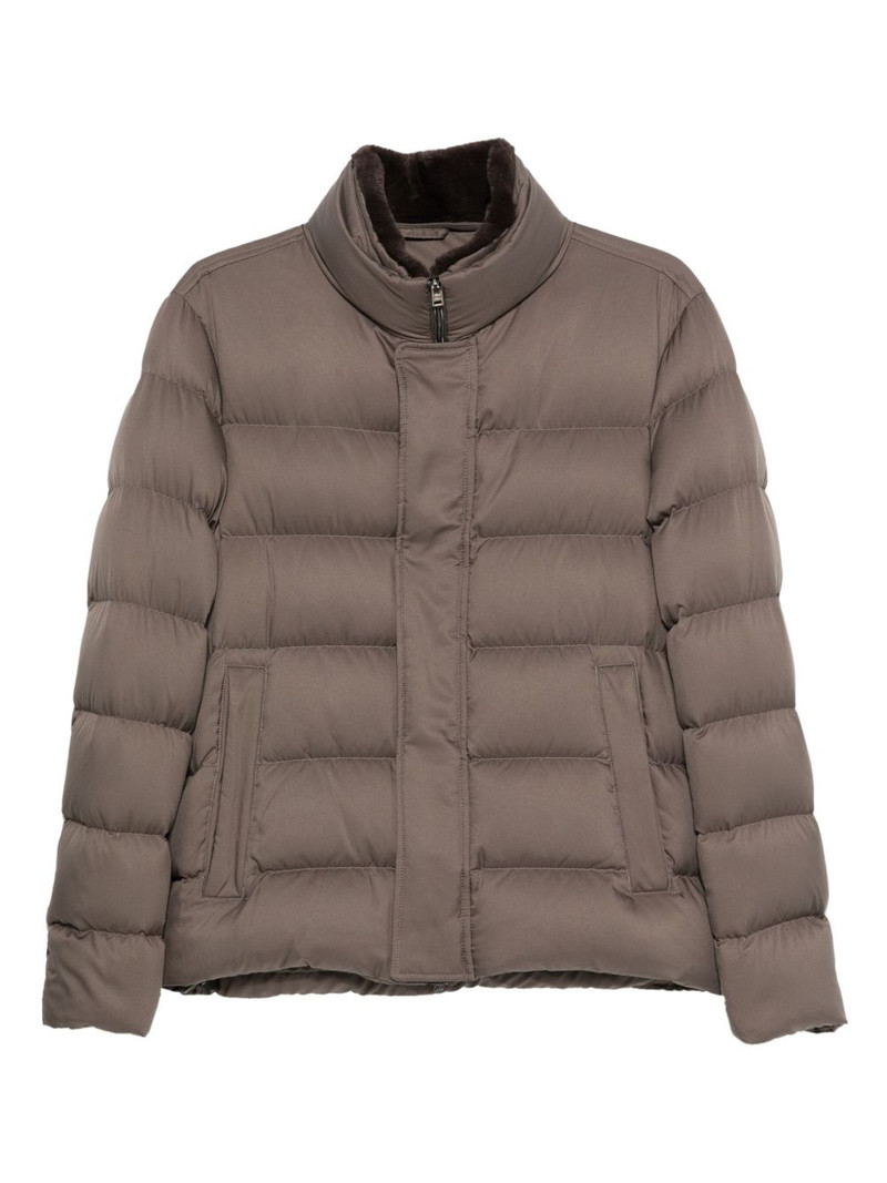 quilted high-neck jacket 1
