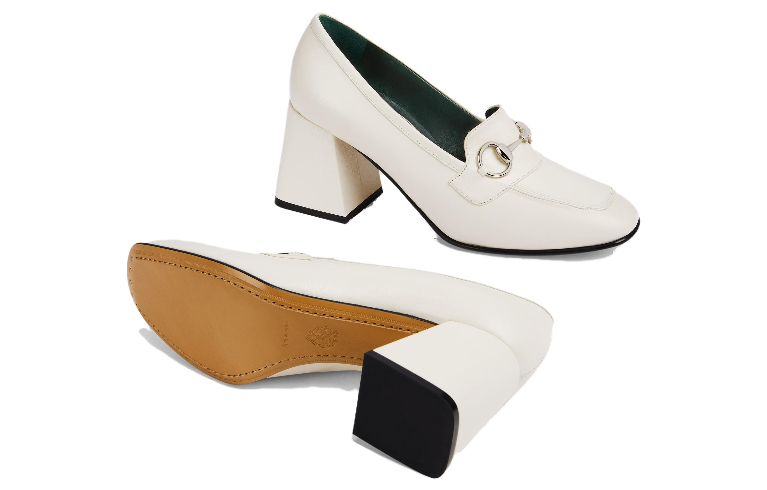 (WMNS) Gucci Horsebit Pump 'Off White Leather' 757753-AACE8-9022 - 5