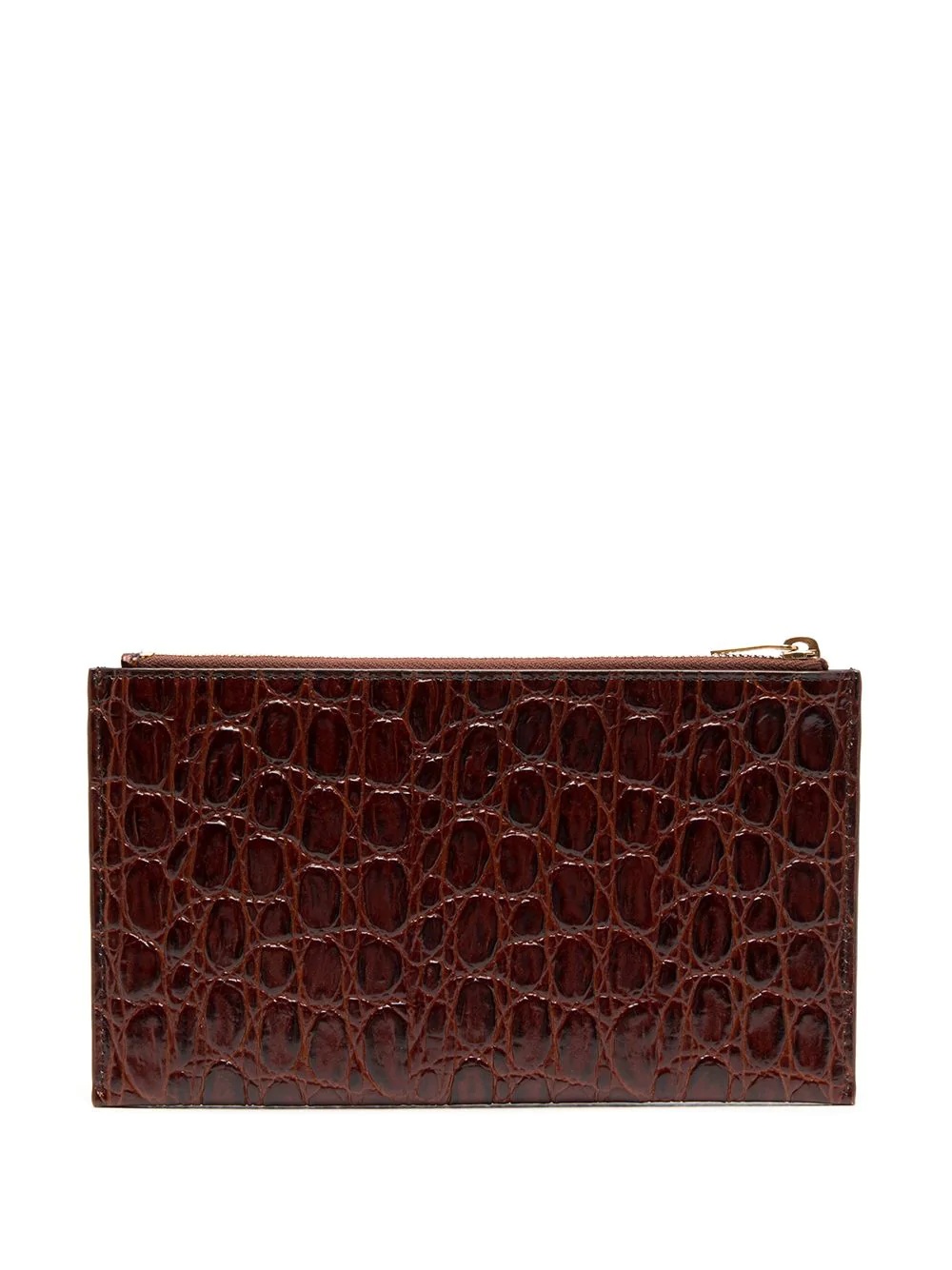 crocodile effect monogram clutch - 2