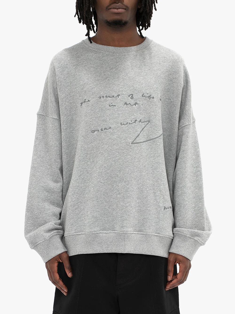 Oscar Wilde quote print sweatshirt - 3