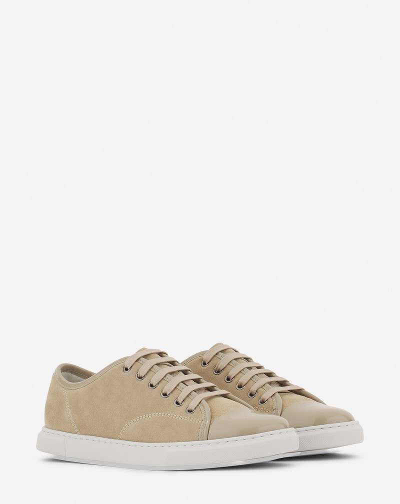 Lanvin DBB1 SNEAKERS IN SUEDE AND PATENT LEATHER outlook