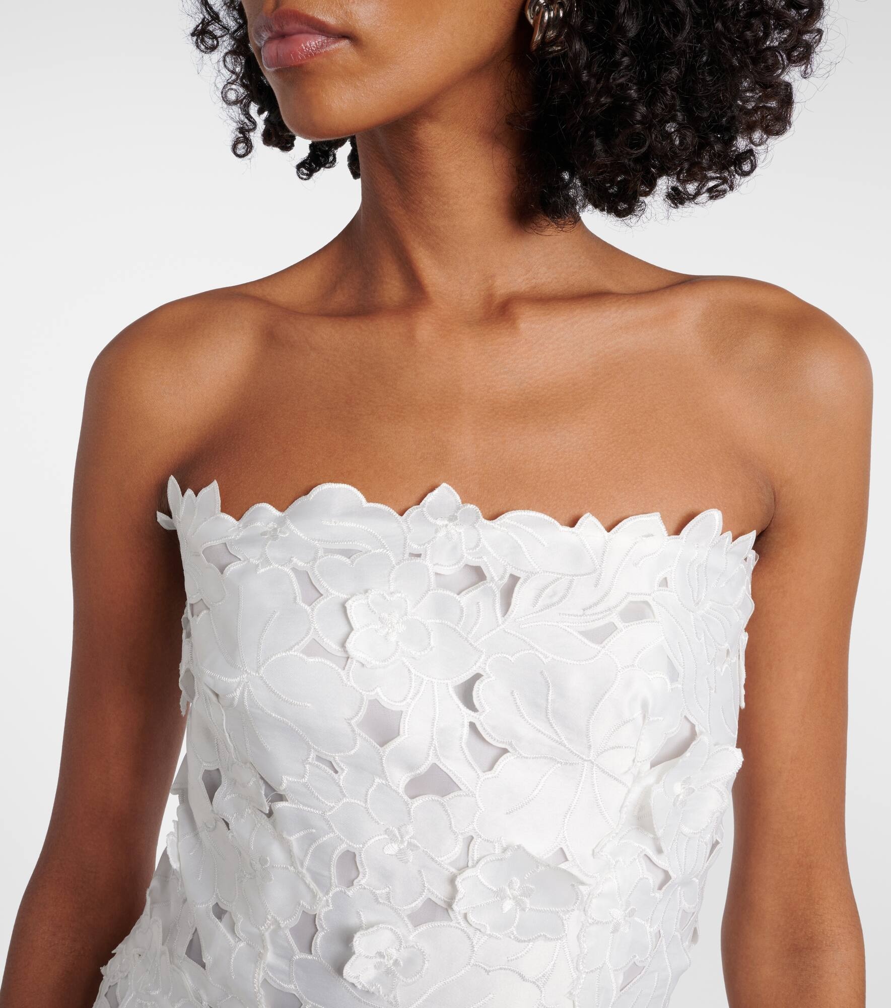 Norina satin lace cocktail dress - 4
