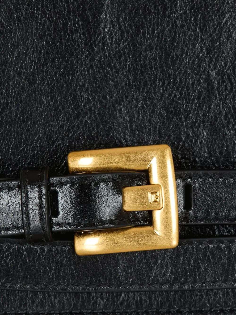 Balmain Women "Shuffle" Wallet On Chain Crinkled Leather - 6