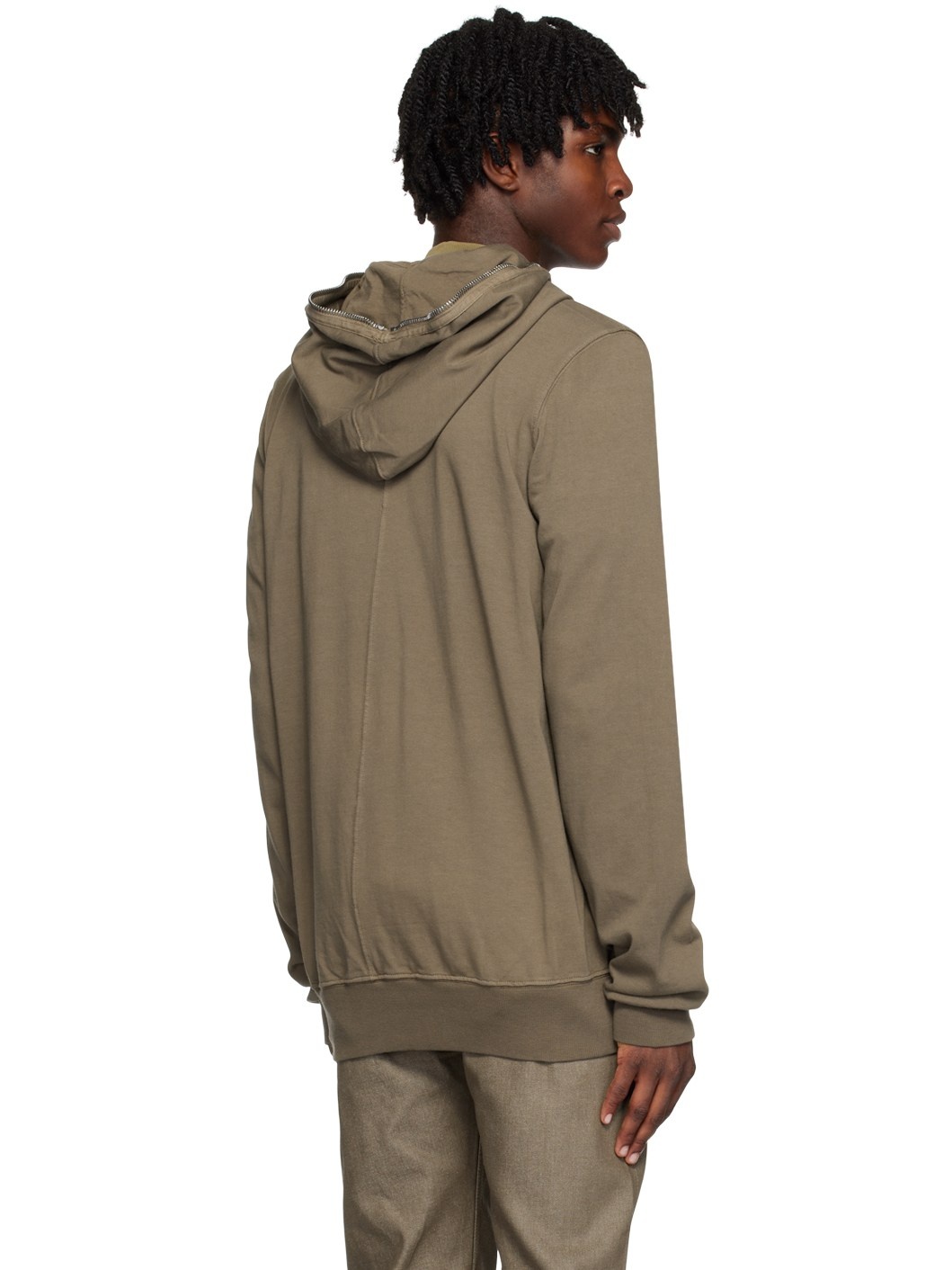 Gray Garment-Dyed Hoodie - 3