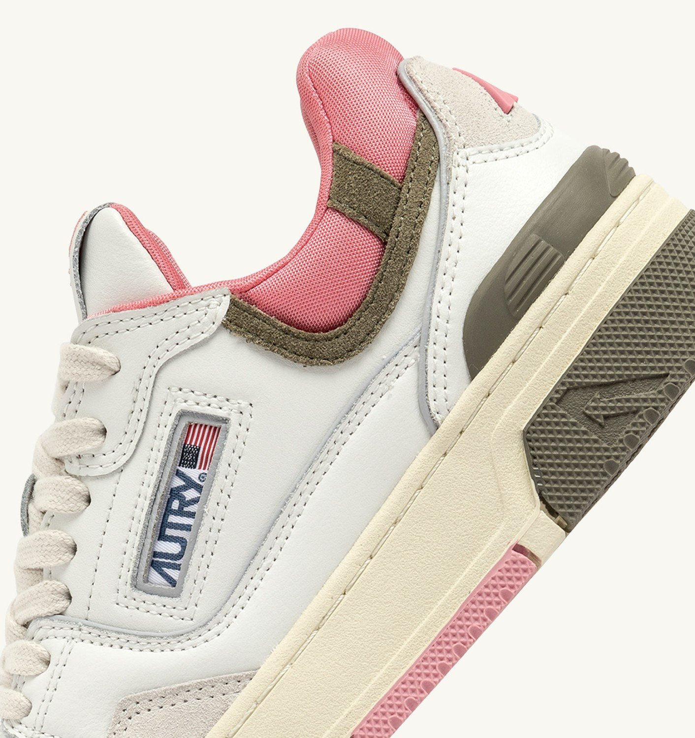 CLC LOW SNEAKERS IN WHITE AND GERANIUM LEATHER SUEDE - 2